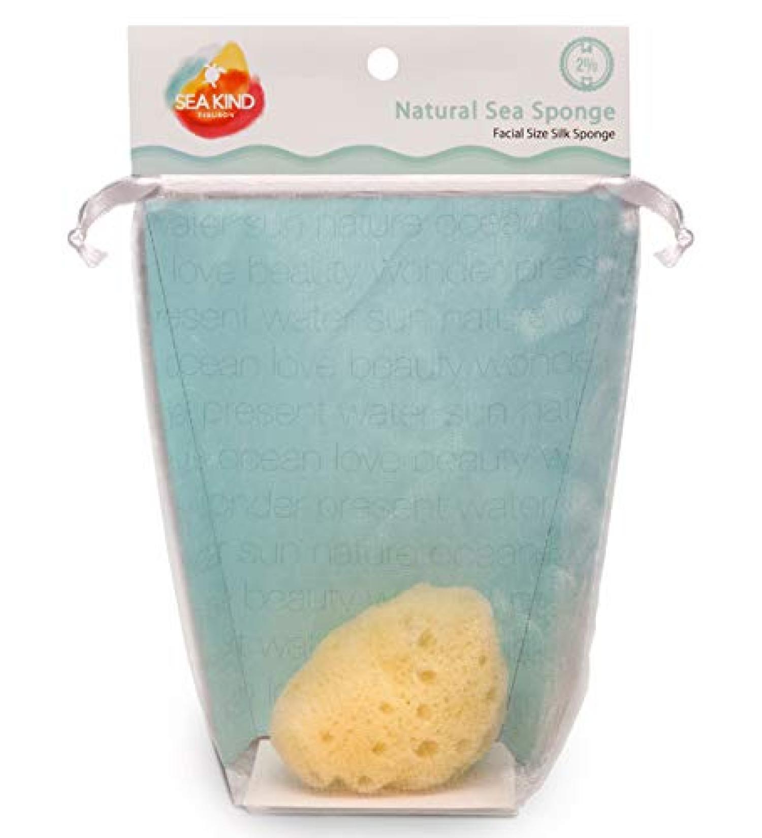 Natural Sea Sponge Silk Facial Size