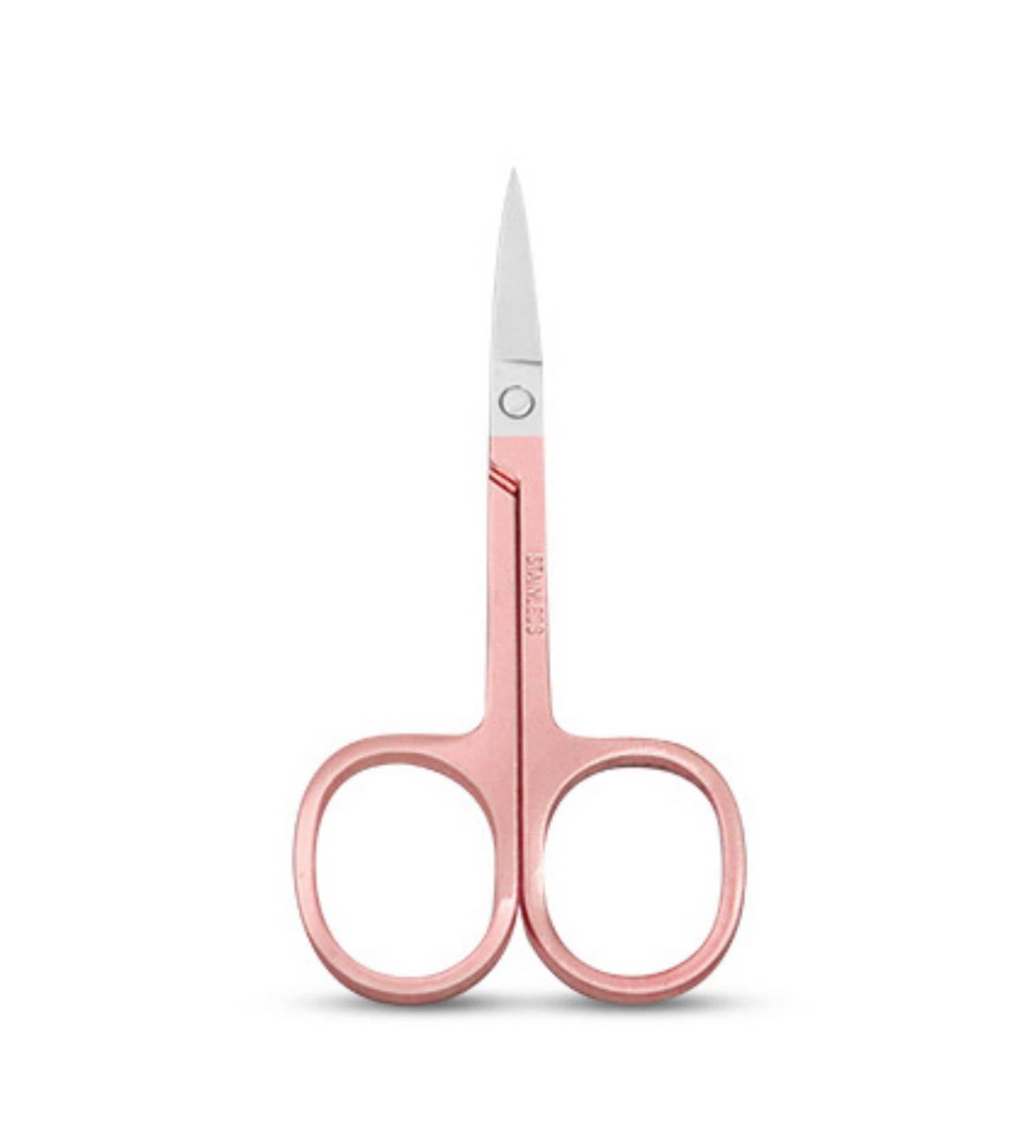 YSJJZRL 2 Pcs Professional Grooming Scissors - Eyebrow Scissors - Small Curved Stainless Steel Manicure & Beauty Scissor (Rose Gold-Silver) - Buy Online on SooperMarket.com
