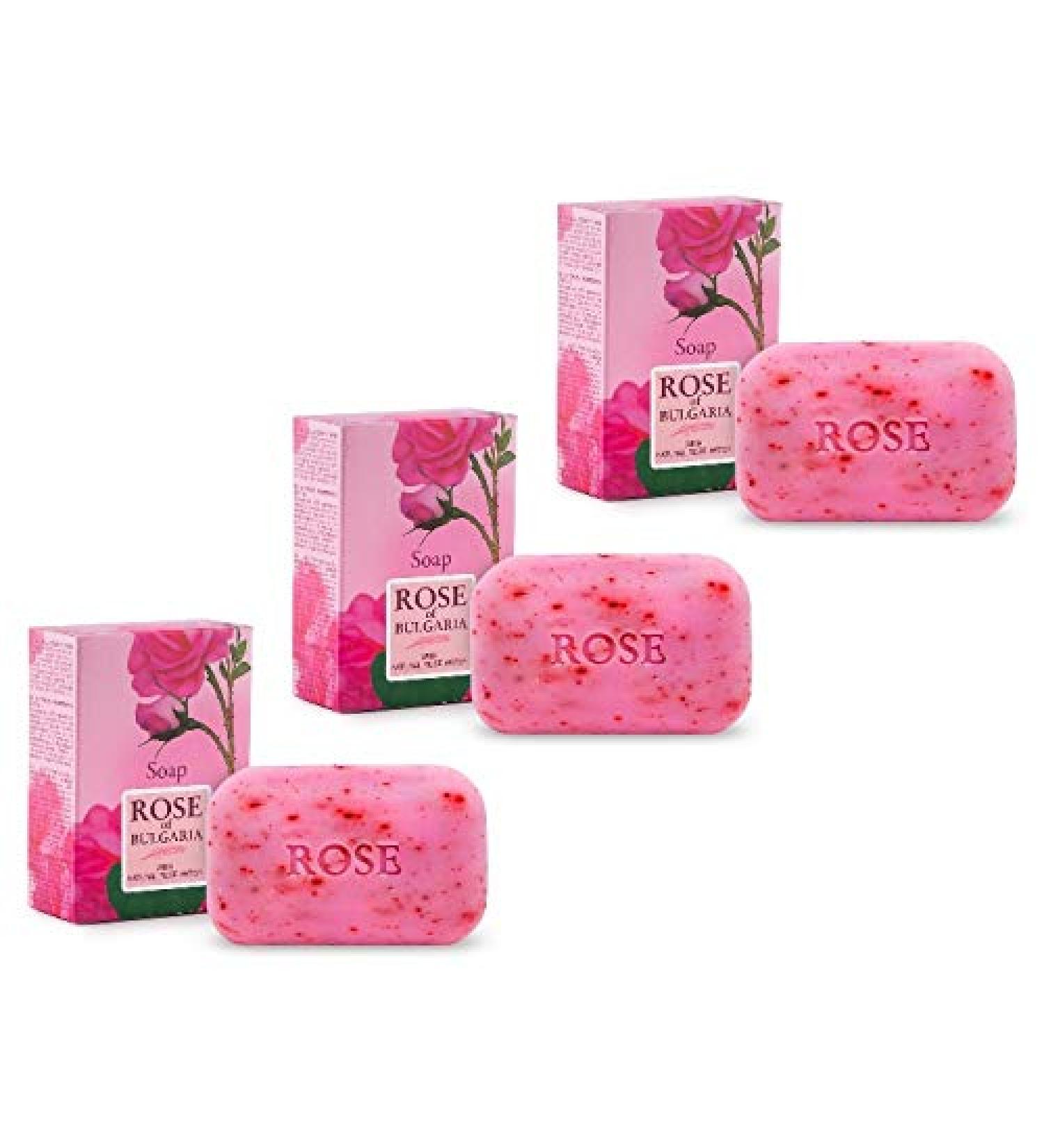 Biofresh Rose of Bulgaria Rose Soap with Natural Rose Water 100 g 3 pieces 100 g (pack of 3)