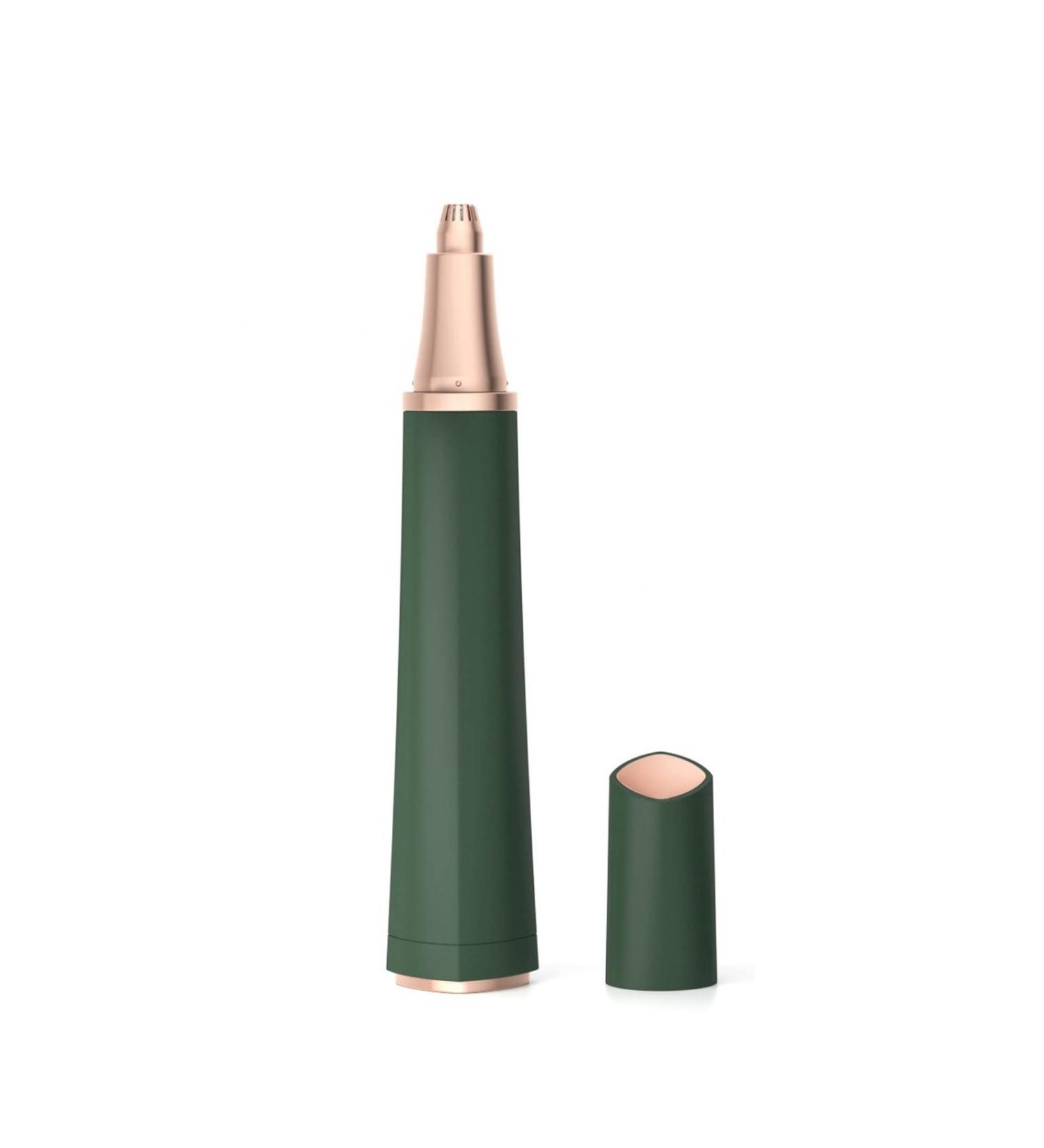 TEMKIN Nose Hair Trimmer - Professional Painless Ear & Nose Hair Removal Electric Waterproof Facial Epilator Easy to Clean Eyebrow Trimmer (Green) - International Shipping Available - Buy Online on SooperMarket.com