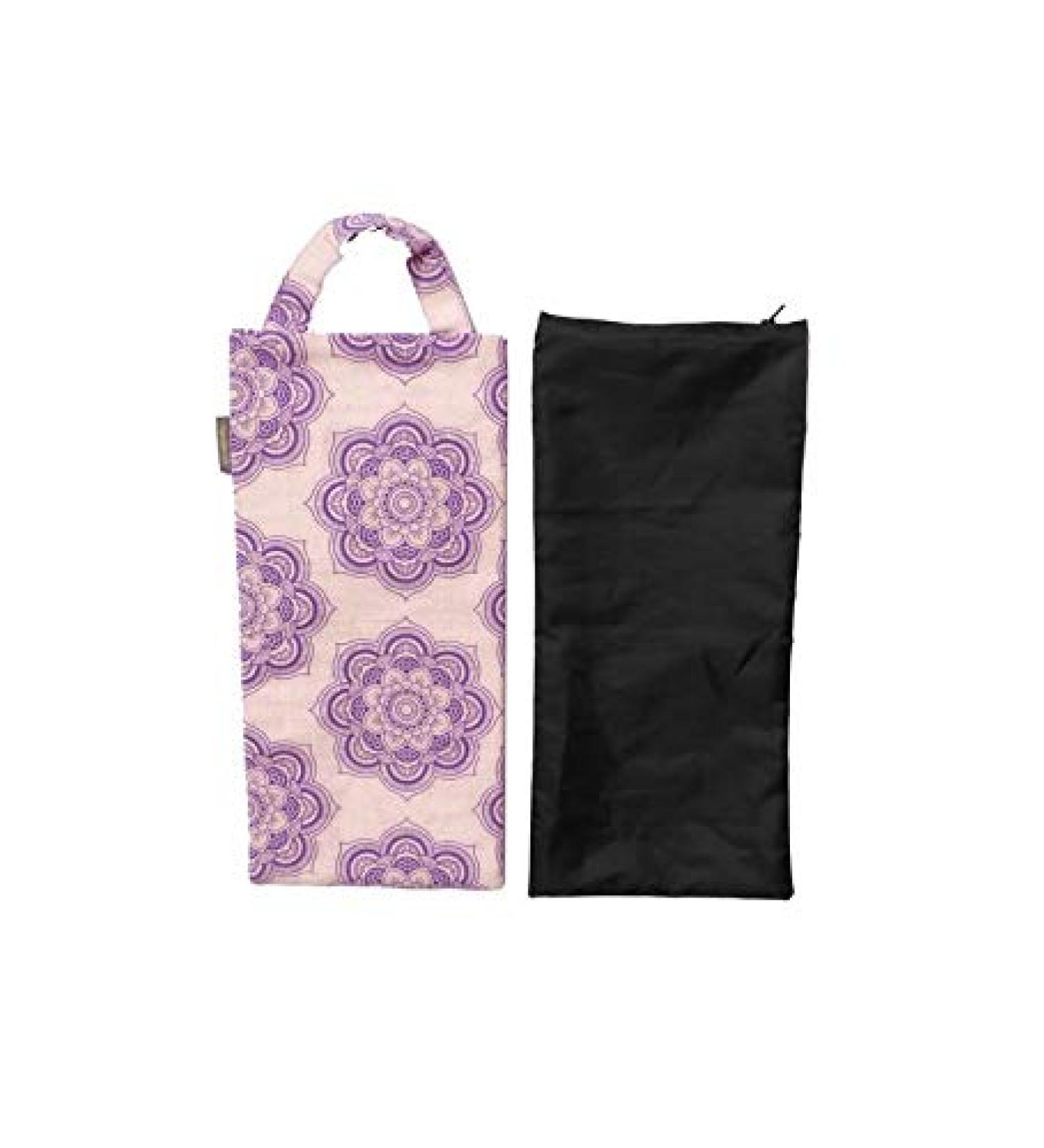 Yoga Sand Bag Jute/Cotton Unfilled - Ideal for Yoga Weights and Resistance Training - Natural Purple - Buy Online on SooperMarket.com
