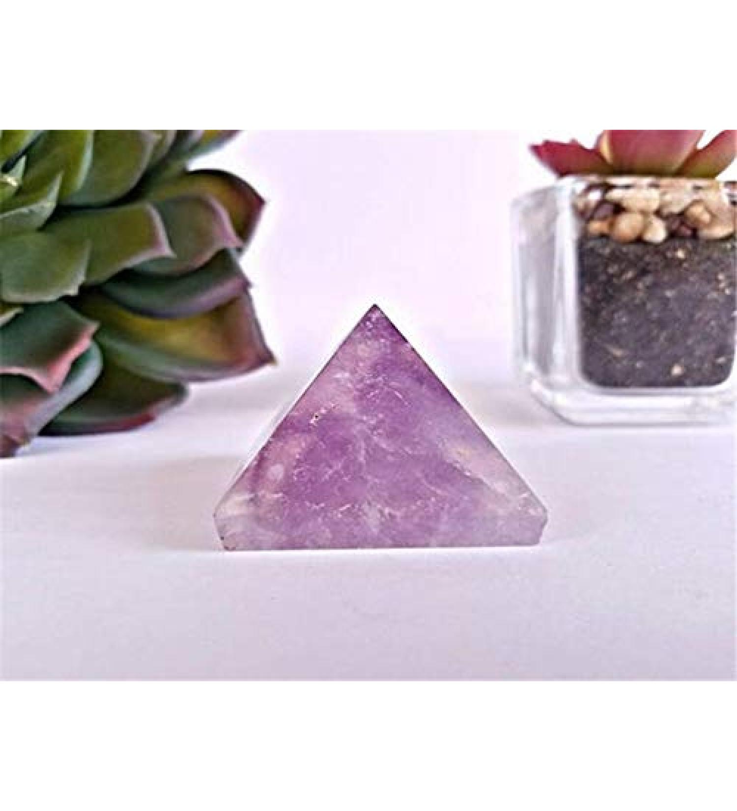 Small Piece Natural Amethyst Quartz Crystal Pyramid Reiki gem Stone Purple Amethyst Crystal Pyramid wolesale Natural Luster - Buy Online on SooperMarket.com