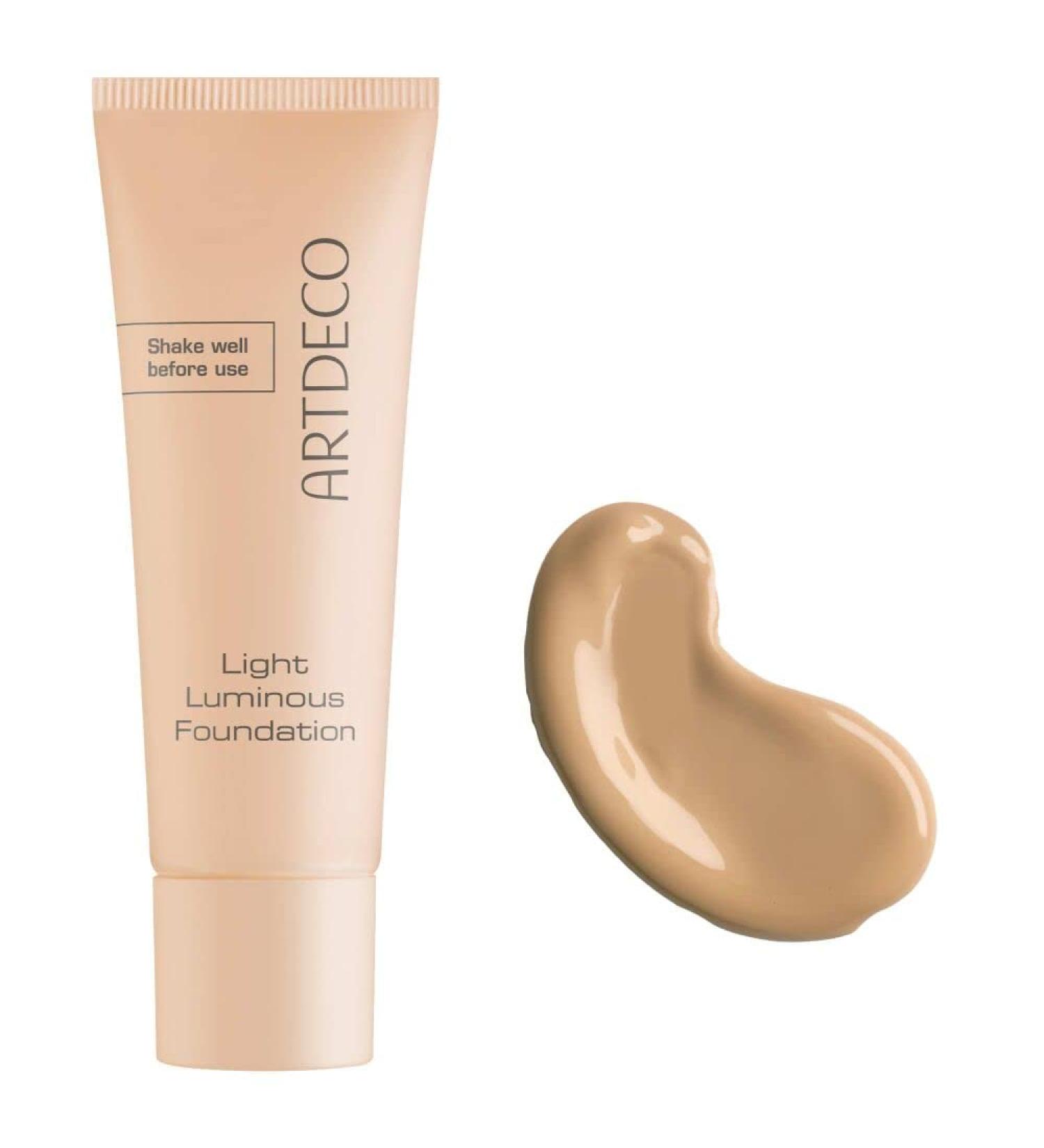 Artdeco Light Luminous Foundation - Lightweight Liquid with Natural Finish & Blue Light Protection | Golden Tan 31 - 25ml - Shop Internationally - Buy Online on SooperMarket.com