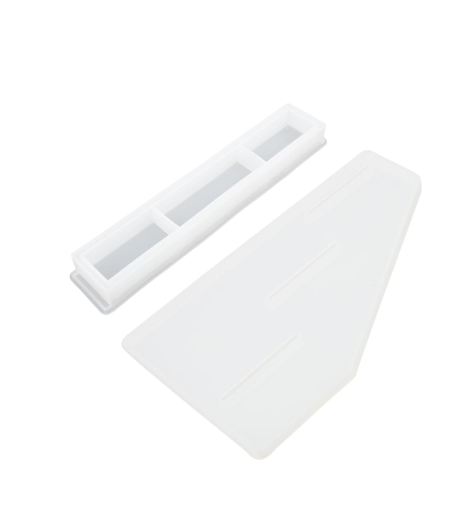 STOBOK 2pcs Cast Making Case Epoxy Diy Crystal Silicone Storage Mold Resin Rack Lipstick White 8x14cm - Buy Online on SooperMarket.com