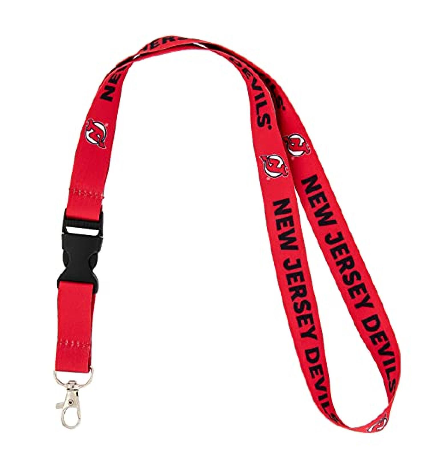New Jersey Devils NHL Car Keys ID Badge Holder Lanyard - Red - Buy Online on SooperMarket.com