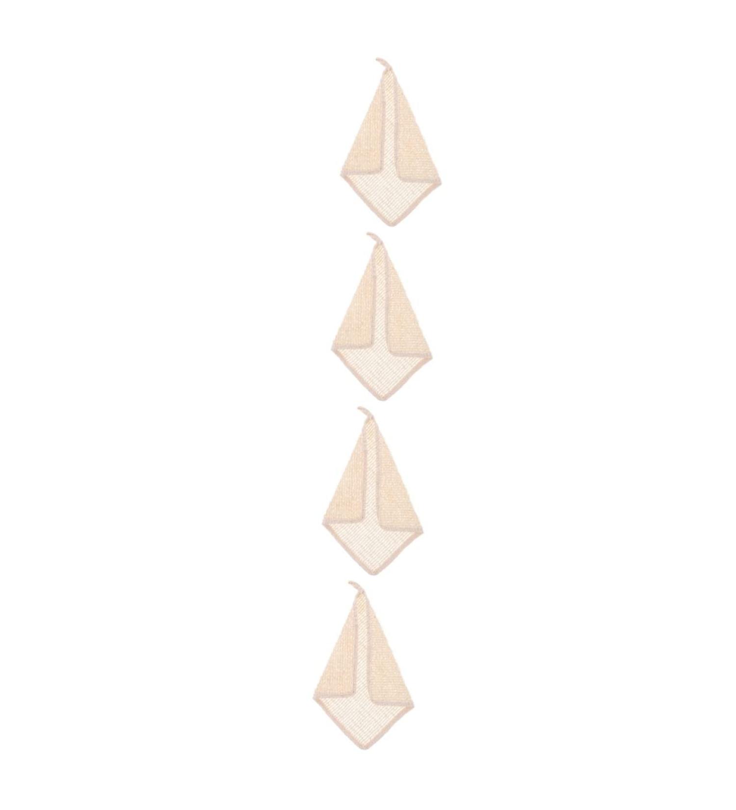 Beavorty 4-Piece Double-Sided Bath Scrubber Set - Body and Face Towels for Travel and Home - 28x25cm - Buy Online on SooperMarket.com