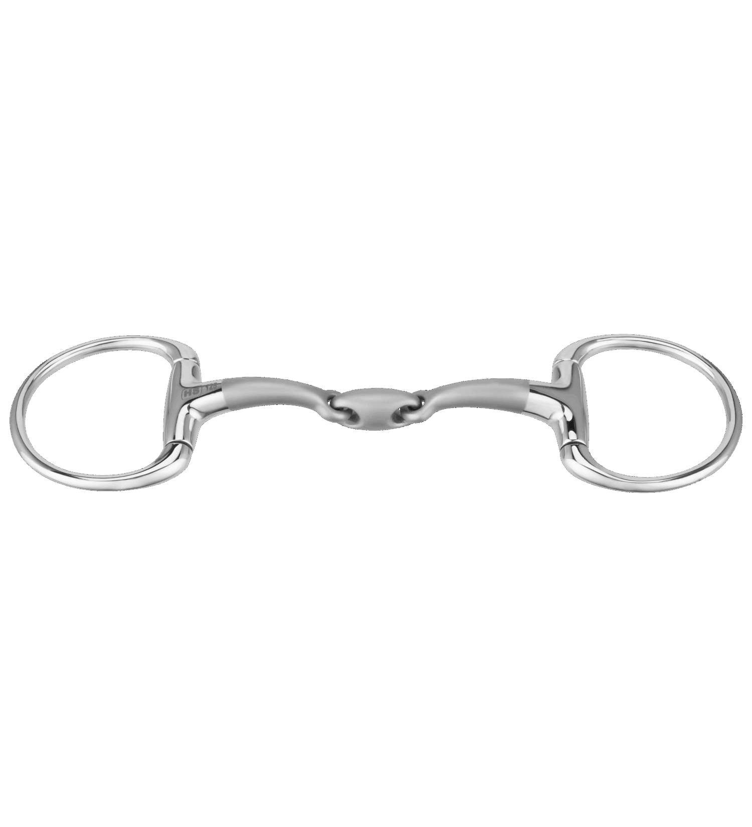 Sprenger SATINOX eggbutt snaffle 14 mm double jointed - stainless steel 145 mm width