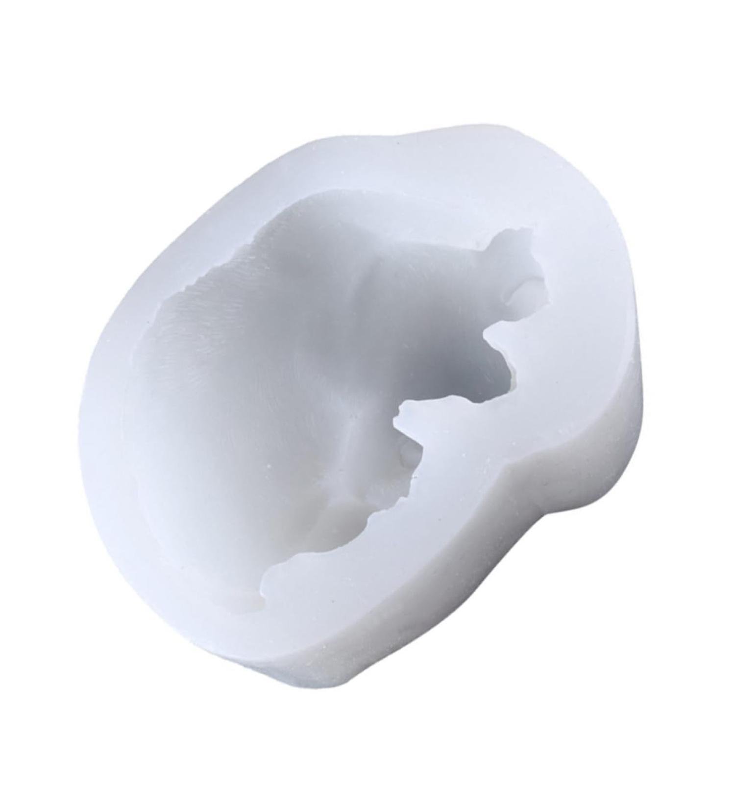IMIKEYA Dog Fondant Molds 2pcs Mold White Cake 3D Silica Gel Decorate Baking Fondant Mold 10.8X8.5X5CMx2pcs - Buy Online on SooperMarket.com