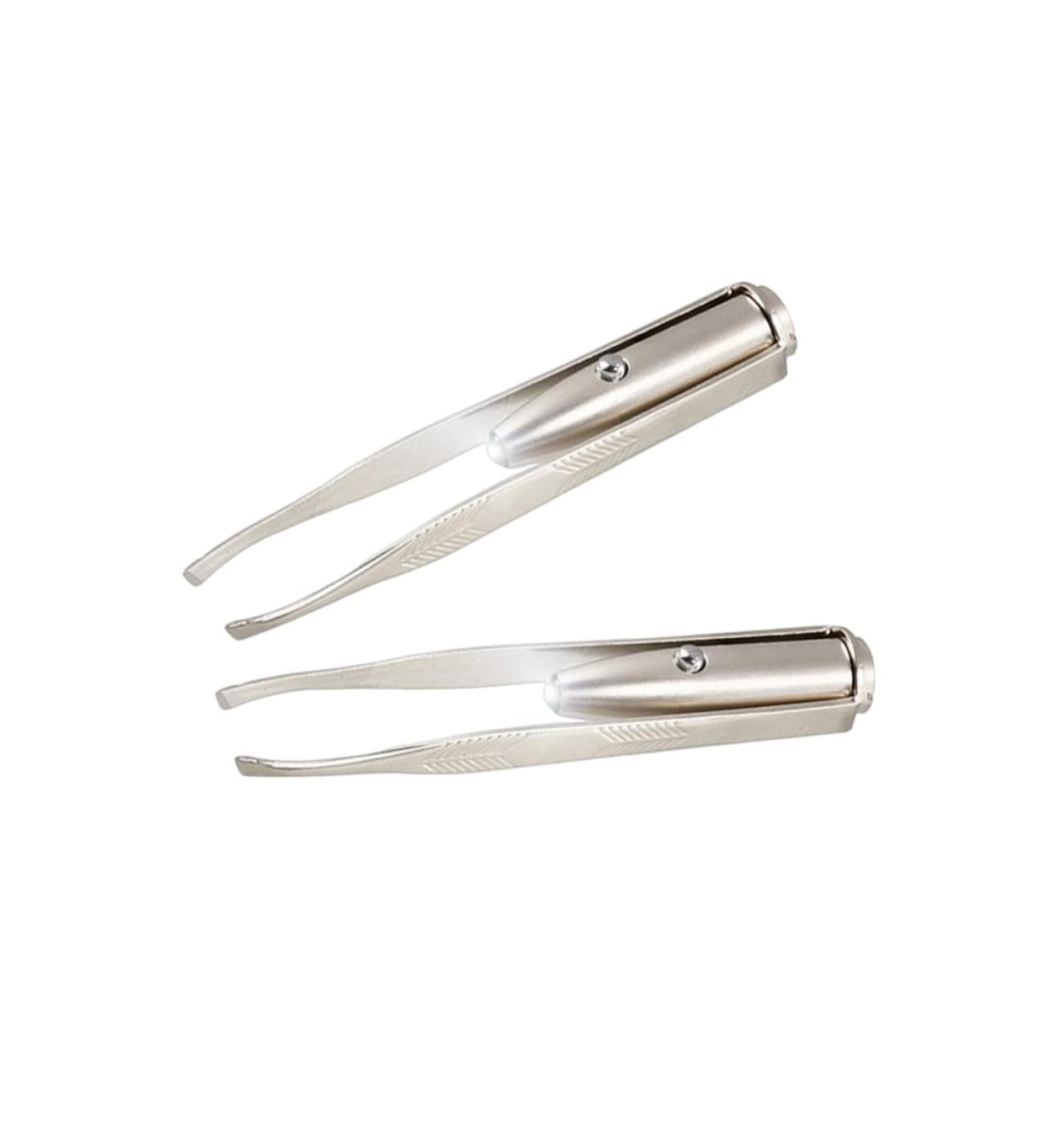Mikinona Stainless Steel Tweezers Eyebrow Hair Removal Tweezer Led Eyebrow Tweezer Led Light Eyelash Tweezer Lash Tweezer - Buy Online on SooperMarket.com