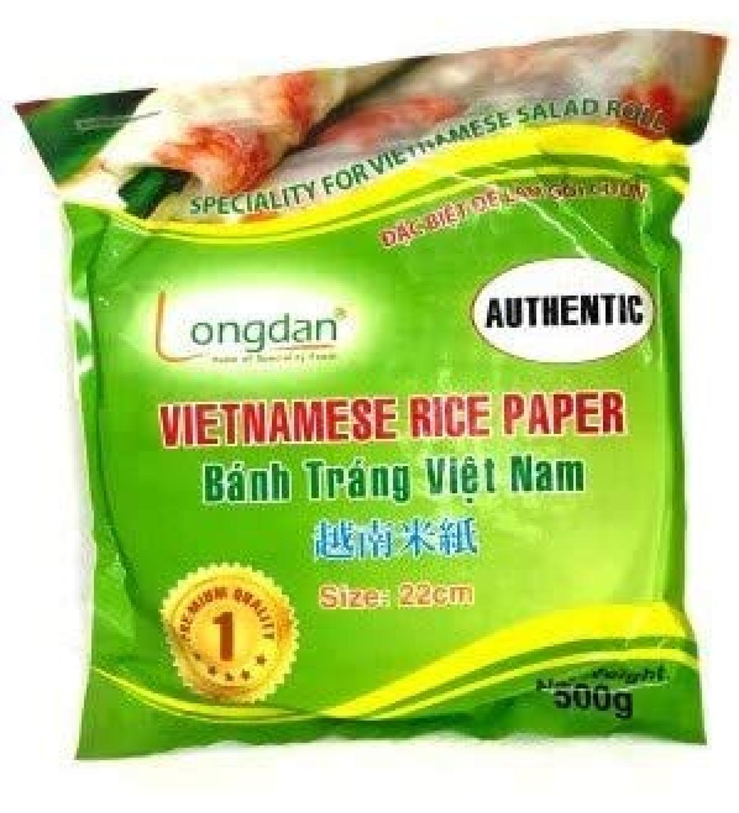 Longdan Vietnamese Rice Paper 22cm 500g