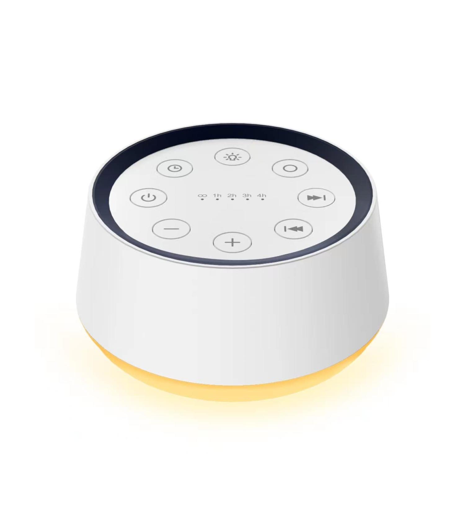 Sound Machine White Noise with 30 Soothing Sounds, 12 Colors, 5 Timers, Memory Function - for Baby Kids Adults - 32 Volume Levels, 10 Brightness Settings (White) - Buy Online on SooperMarket.com