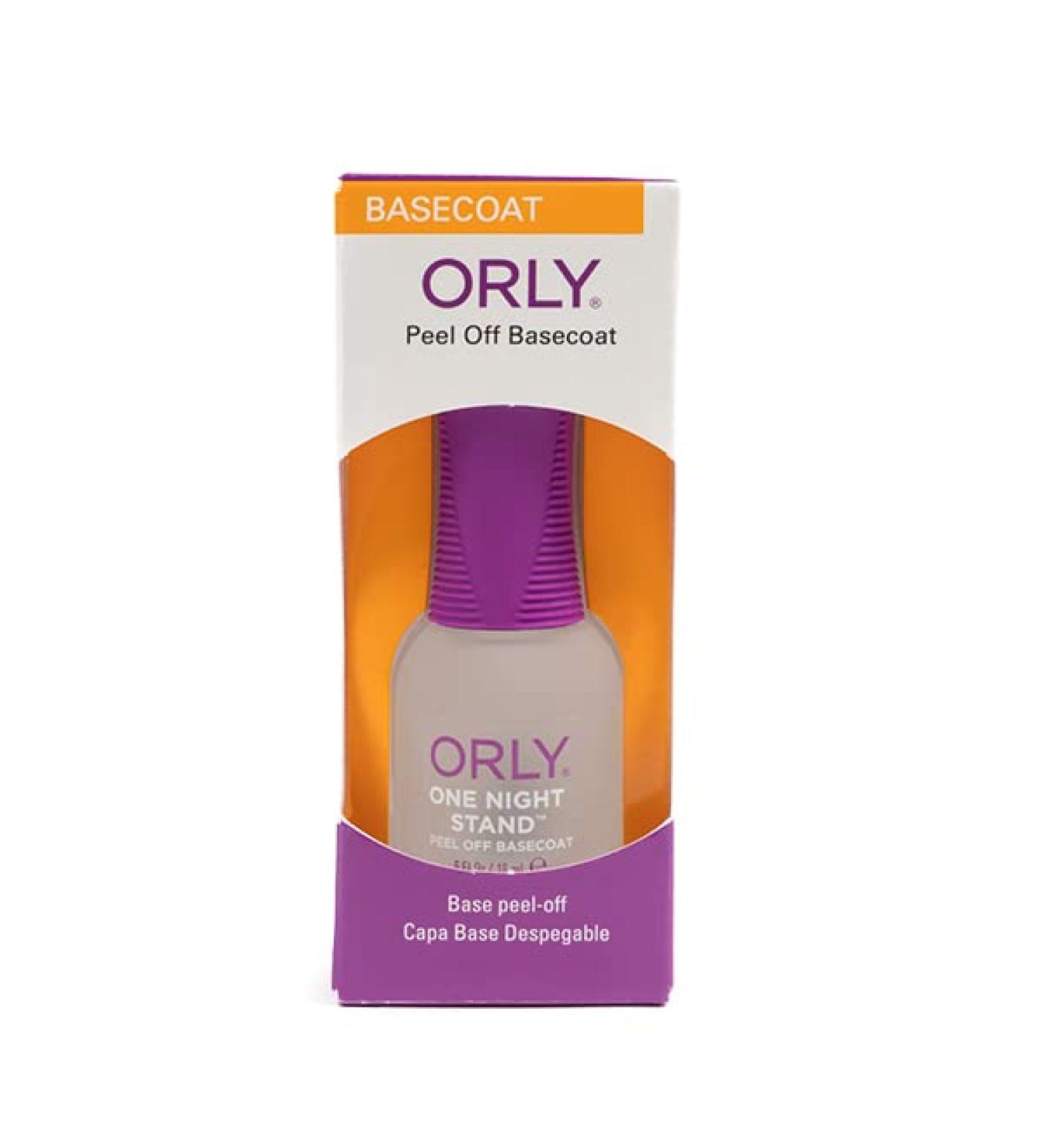 Orly Peel Off Base Coat 'One Night Stand' | Nail Treatment for Easy Glitter & Shimmer Removal | 0.6 fl oz - Buy Online on SooperMarket.com