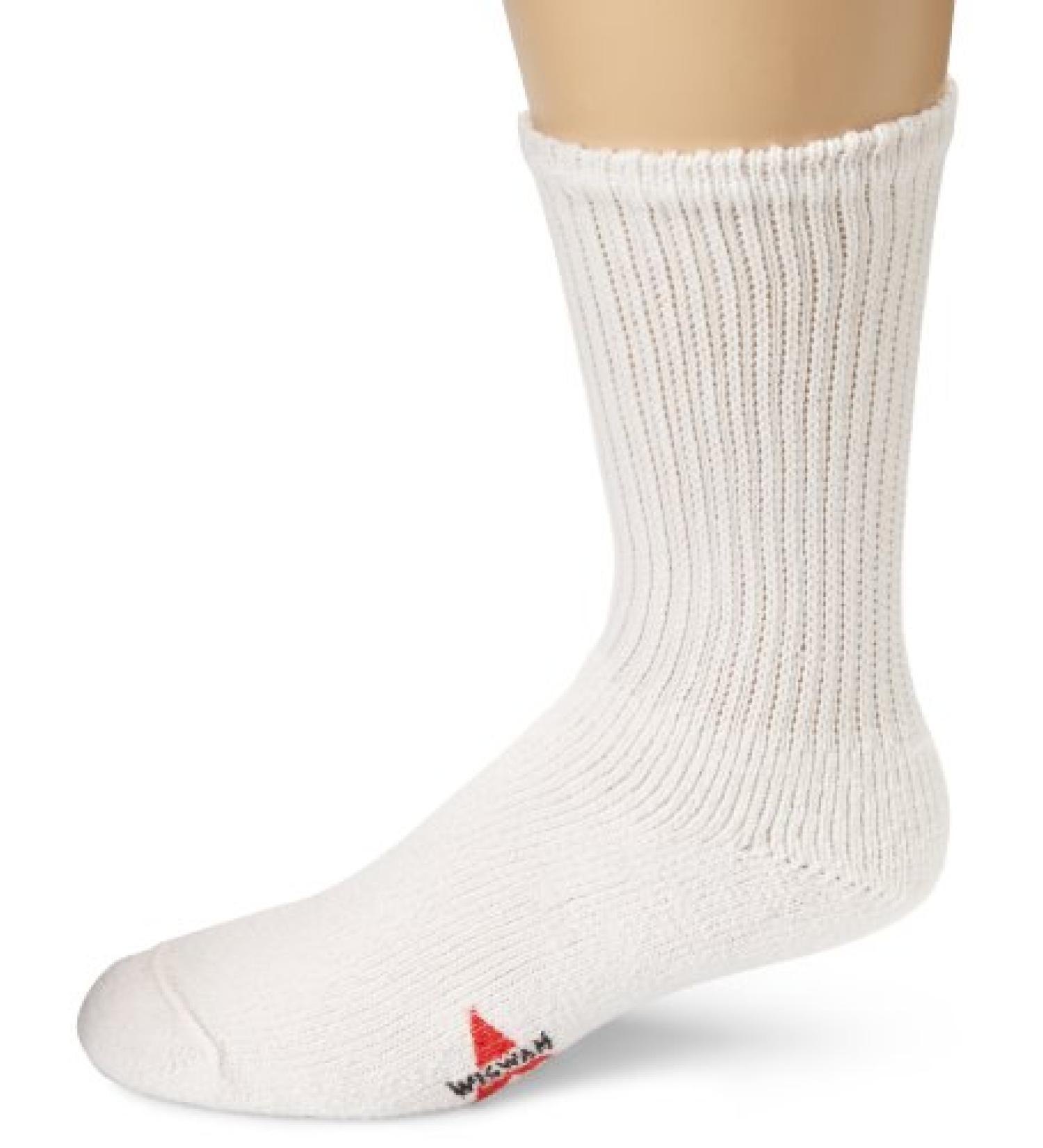 Wigwam King Cotton Crew F1055 Sock Large White