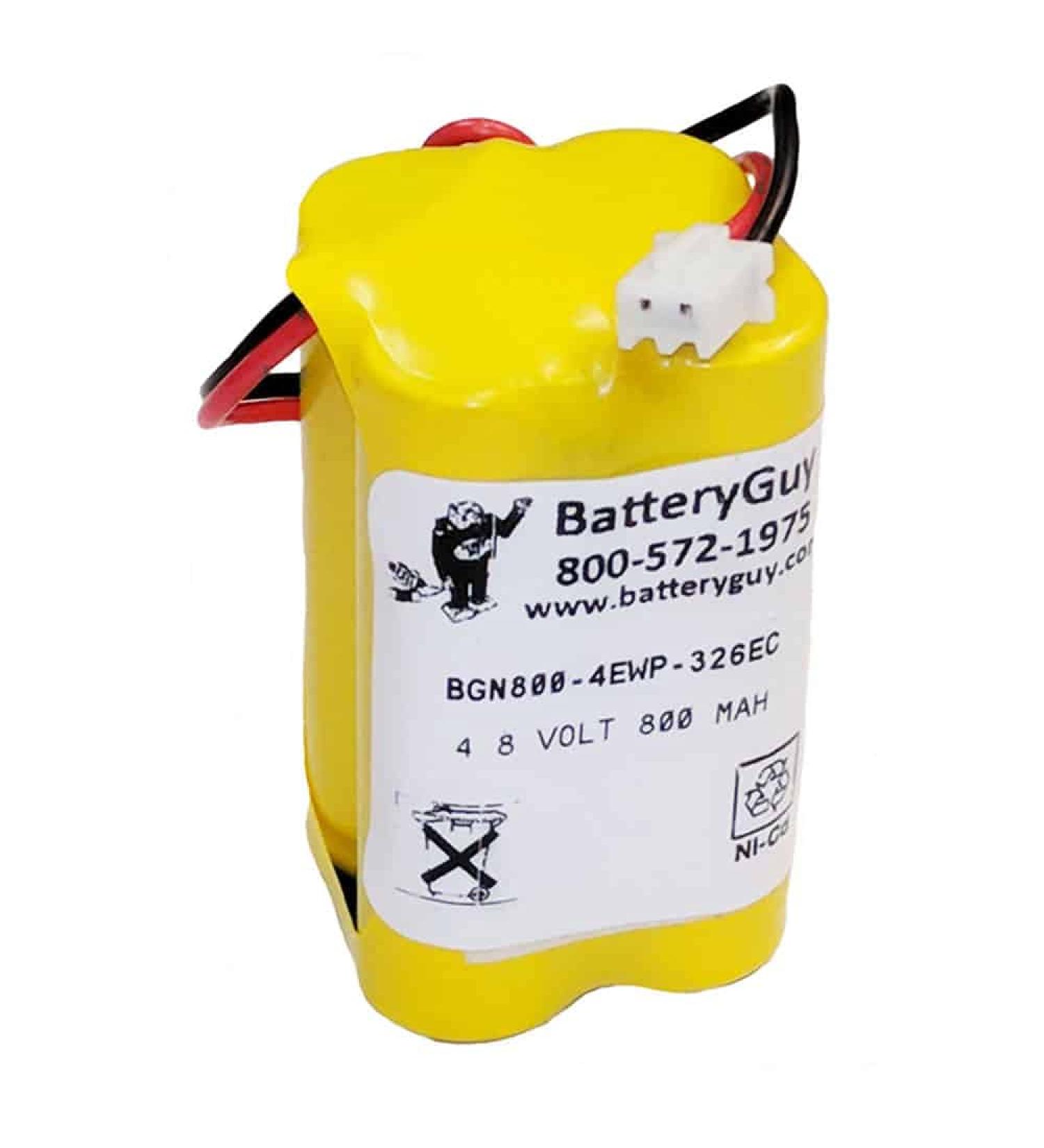 6CGL9 Replacement 4.8V 900mAh Nickel Cadmium Battery Brand Equivalent (Rechargeable)