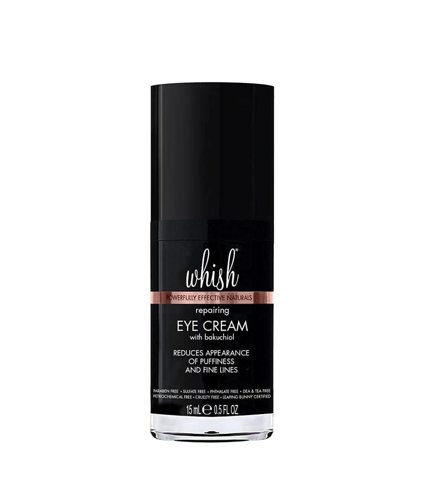 Whish Repairing Eye Cream - Reduces Puffiness, Fine Lines, Bags, and Dark Circles - All Natural Retinol Alternative - .5 fl oz - Buy Online on SooperMarket.com
