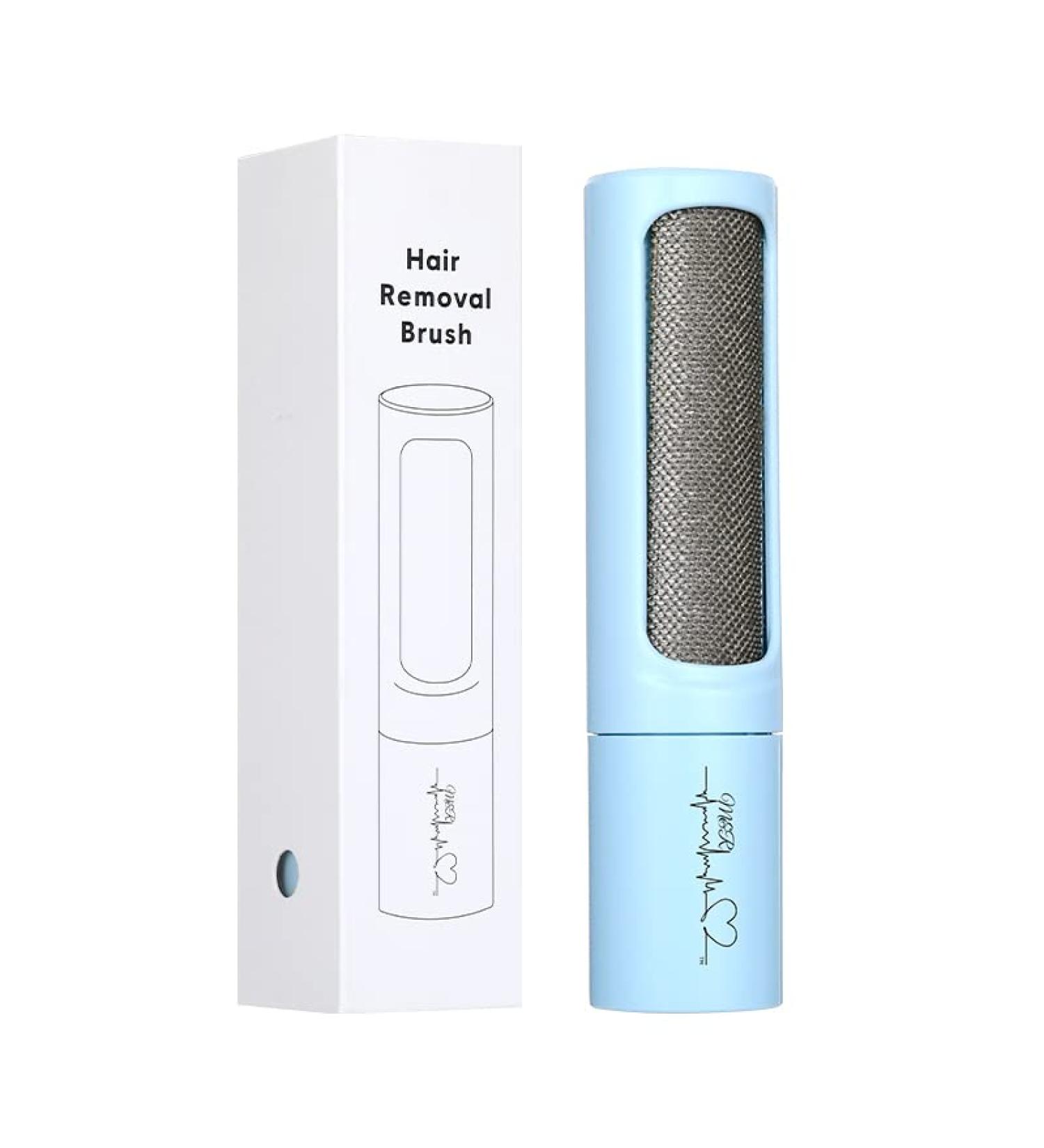 Portable M&R Pet Hair Remover Brush for Dogs and Cats - Reusable Animal Hair Removal Tool for Furniture, Carpet, Clothes, and Car Seats - Easy to Clean - Blue - Buy Online on SooperMarket.com
