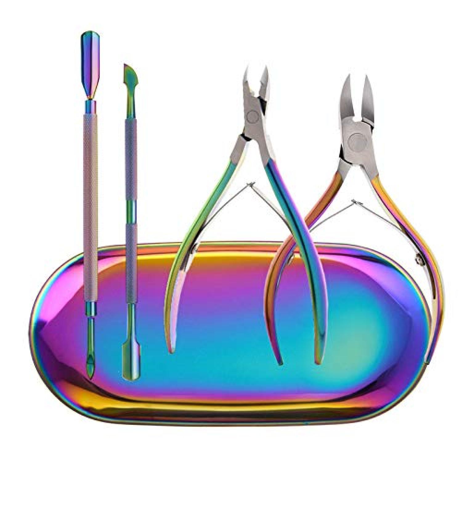 Desikixudy Nail Care Kit - 5 in 1 - Cuticle Nipper Cuticle Cutter and Cuticle Scrapper Nail Tools - Buy Online on SooperMarket.com