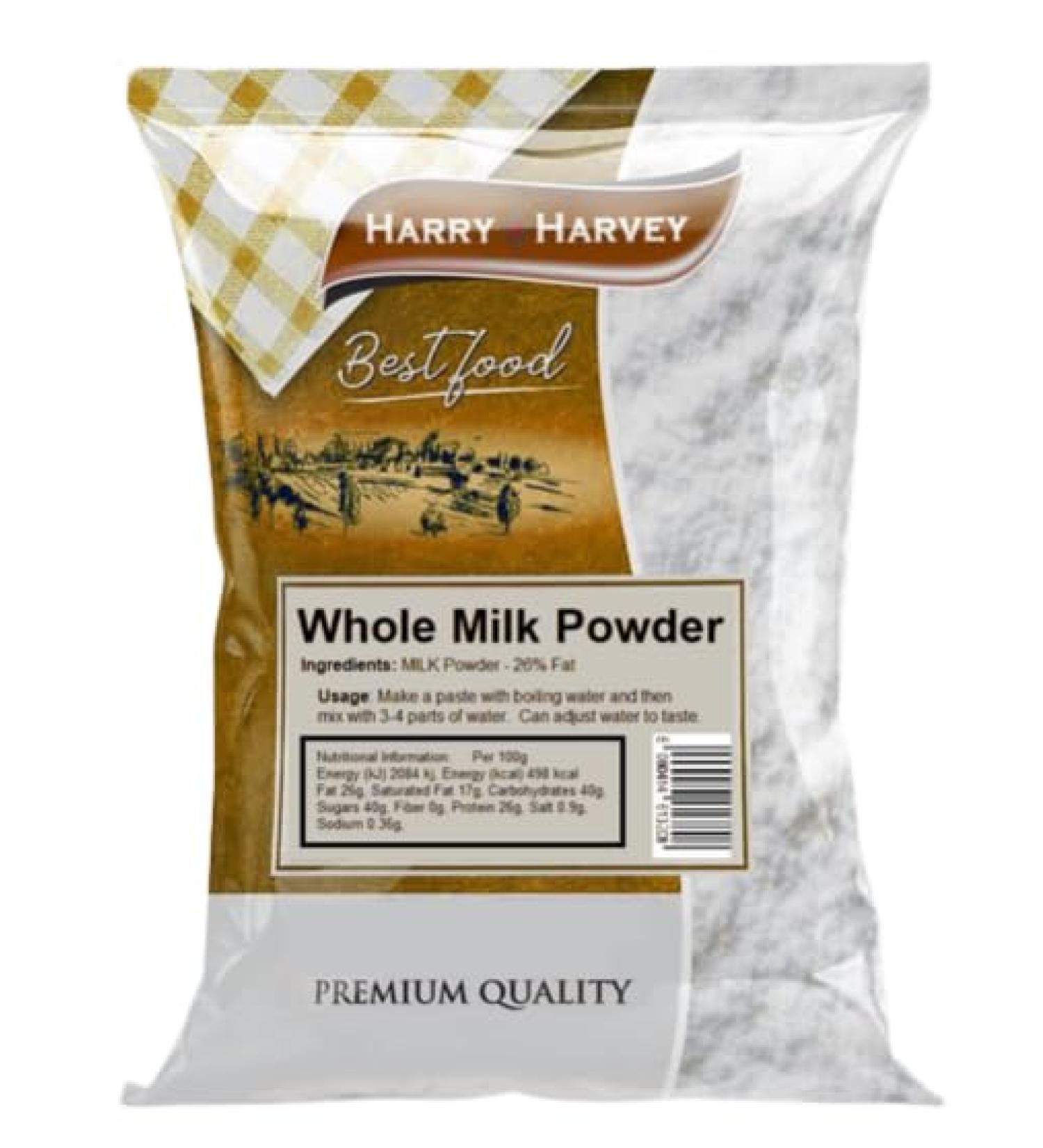 Harry Harvey 1kg Dried Milk Powder Whole Full Fat Cream.