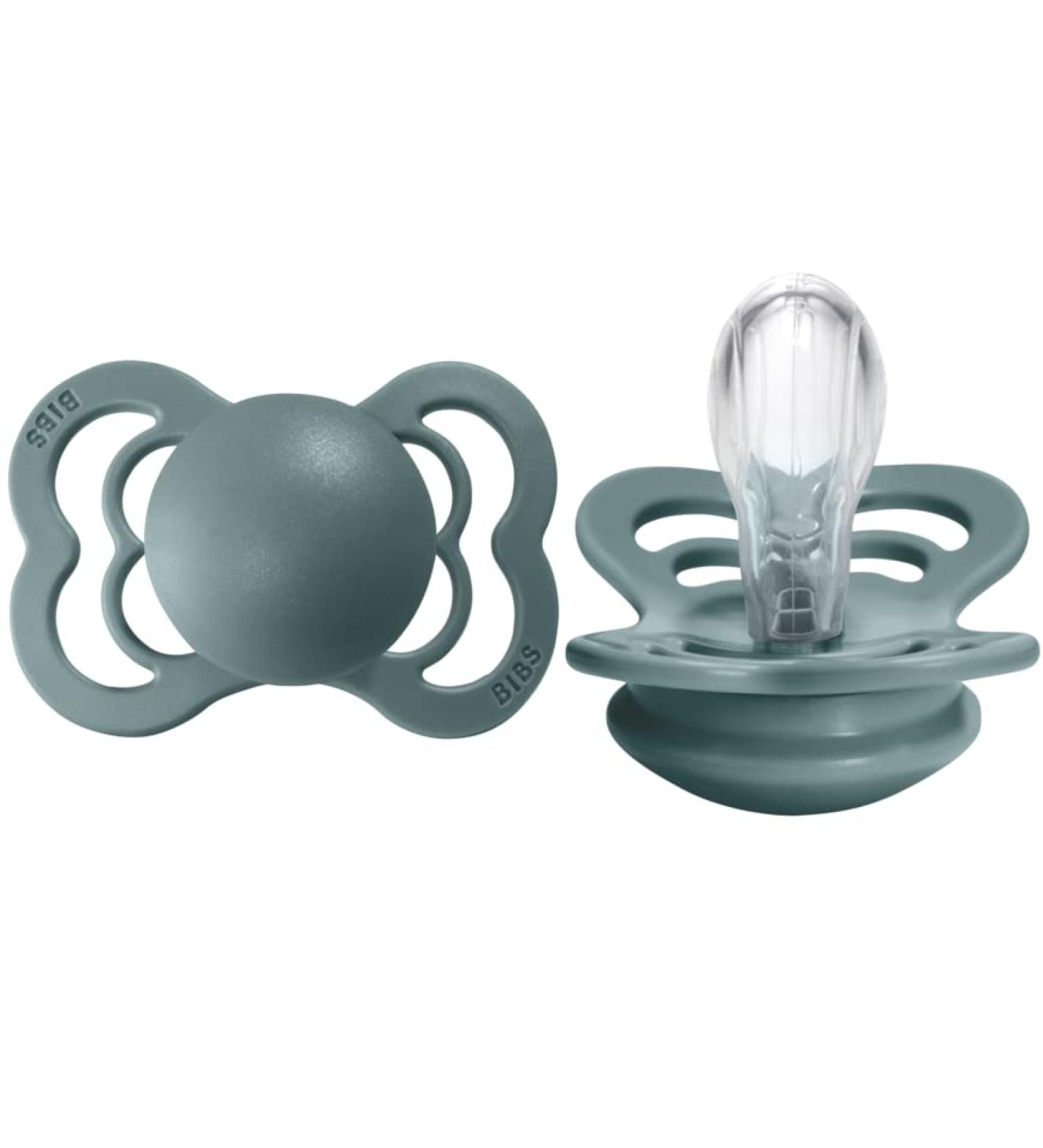BIBS Supreme Collection Island Sea Pacifiers - BPA-Free Baby Soothers (Set of 2) | Made in Denmark | Size 0-6 Months - Buy Online on SooperMarket.com