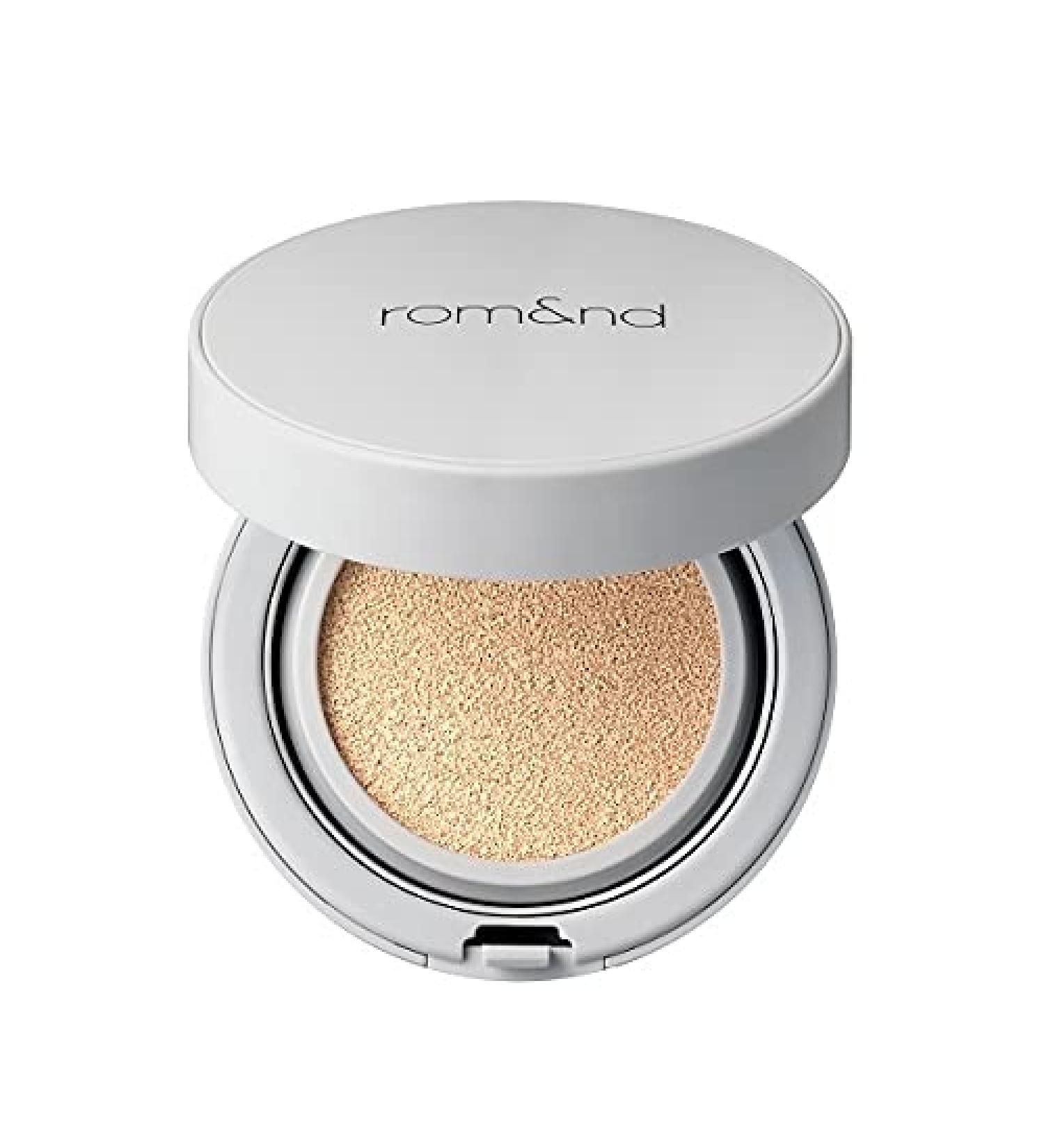 rom&nd Zero Cushion Semi-Matte 14g  03 Beige 23  Long Lasting  High Coverage  Semi Matte Finish  Flawless Complexion Without Cakey Face  Makeup Base and Fixer  Thinly Layered  Korean Cushion Foundation 03 BEIGE 23 0.5 Ou...