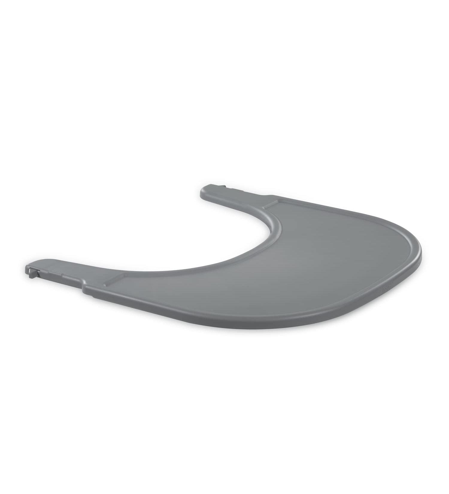 Hauck Alpha+ Click Tray Grey - Easy to Clean, Quick to Remove and Fix - Large Plastic Highchair Tray - Buy Online on SooperMarket.com