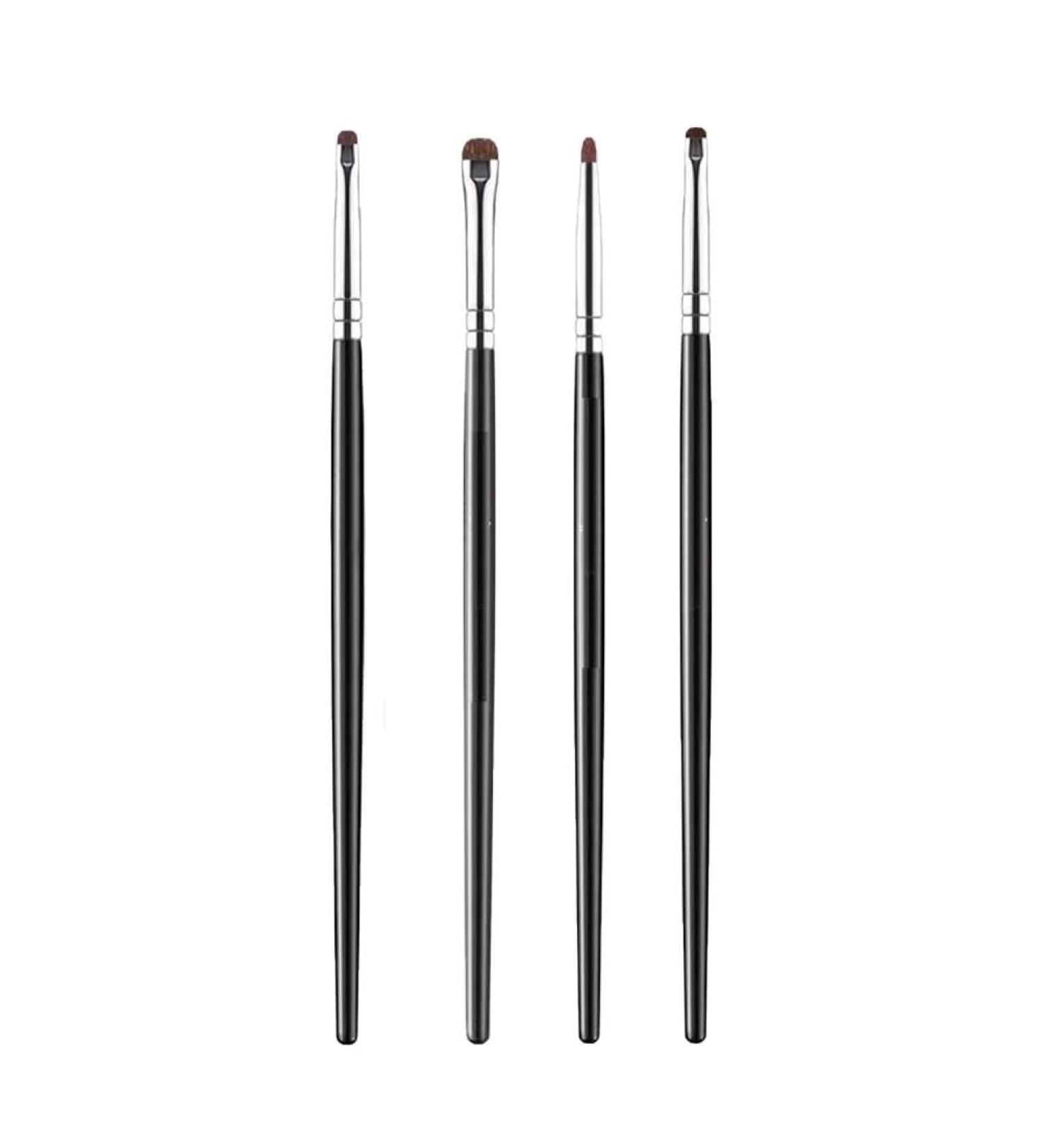 1/4Pcs Small Angle Precise Detail Eyeshadow Brush Soft Horse Hair Eyelid Highlighter Lying Silkworm Up Eyes Brushes Makeup Make - Buy Online on SooperMarket.com