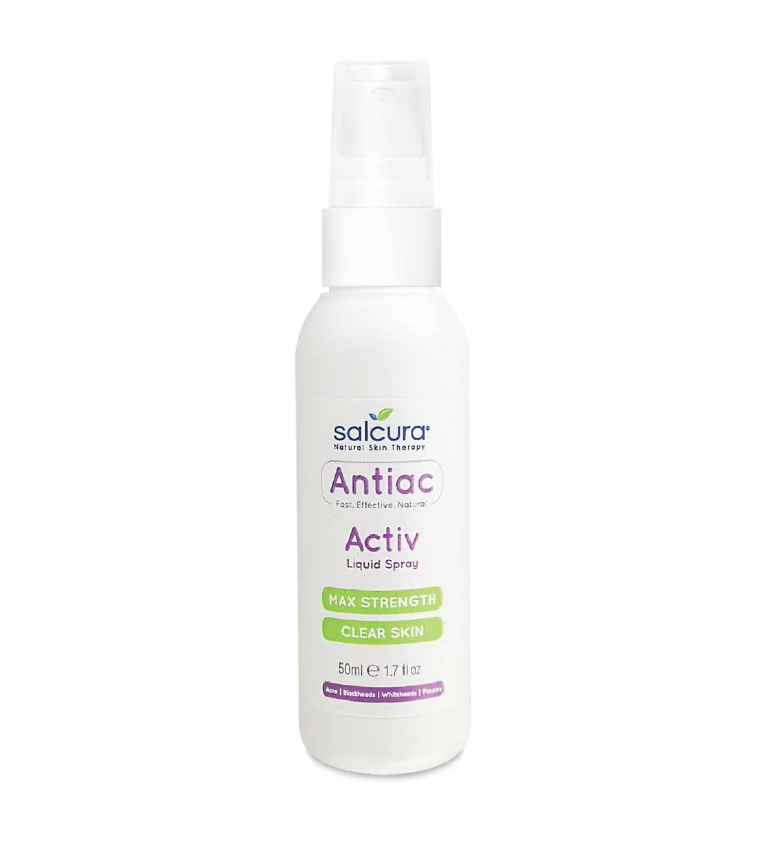 Salcura Natural Skin Therapy Antiac Activ Liquid Spray Suitable For Anyone Prone To Suffering From Oily Congested & Acne-Prone Skin Refresh Cleanse & Nourish The Skin 100ml - Buy Online on SooperMarket.com