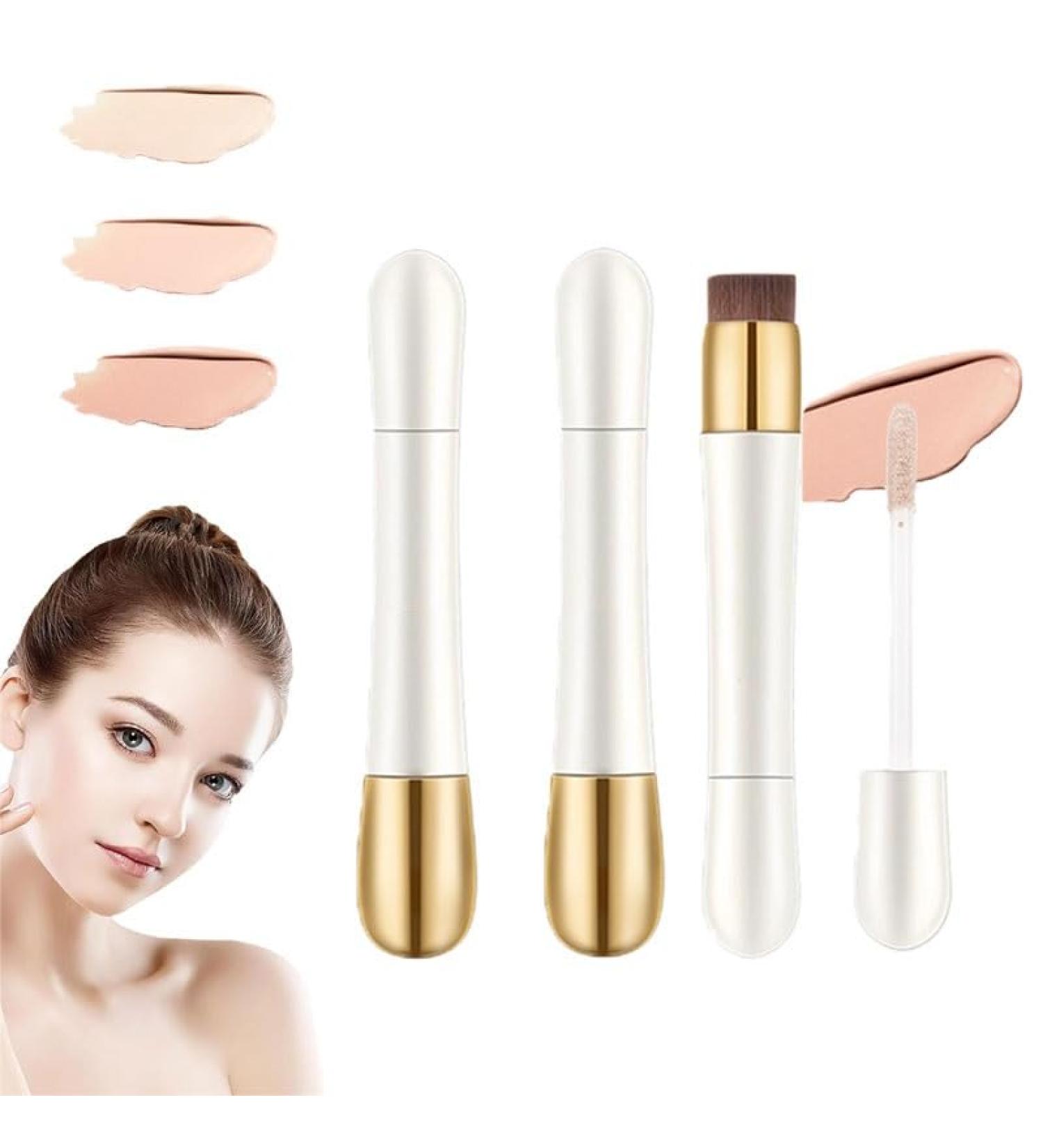 2 in 1 Foundation Anti-Wrinkle Concealer Heykomi 2 In 1 - Foundation Full Coverage Foundation Long Lasting Anti-Wrinkle Concealer for All Skins(03#Natural color 2pcs) - Buy Online on SooperMarket.com