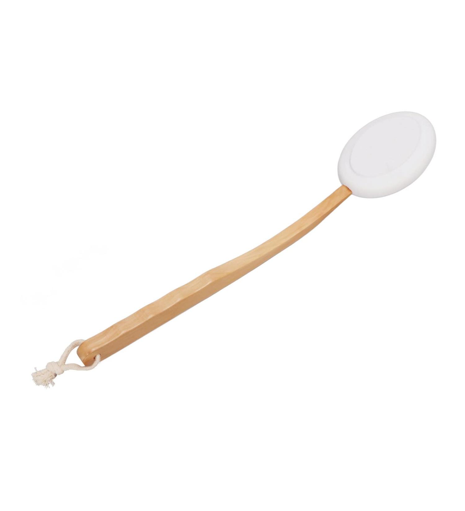 Lotion Applicator with 6 Replacement Heads - Long Handle Shower Back Scrubber for Men and Women - Professional Back Brush for Home Use - Buy Online on SooperMarket.com