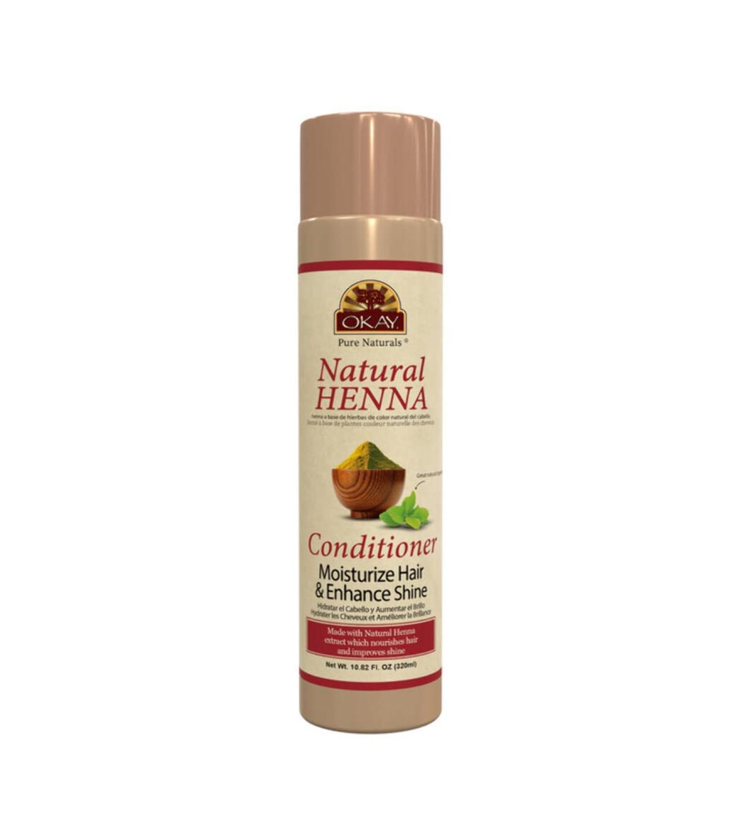 Okay Pure Naturals Henna Conditioner 10.82 oz - Natural Hair Care for Shine & Strength - Buy Online on SooperMarket.com