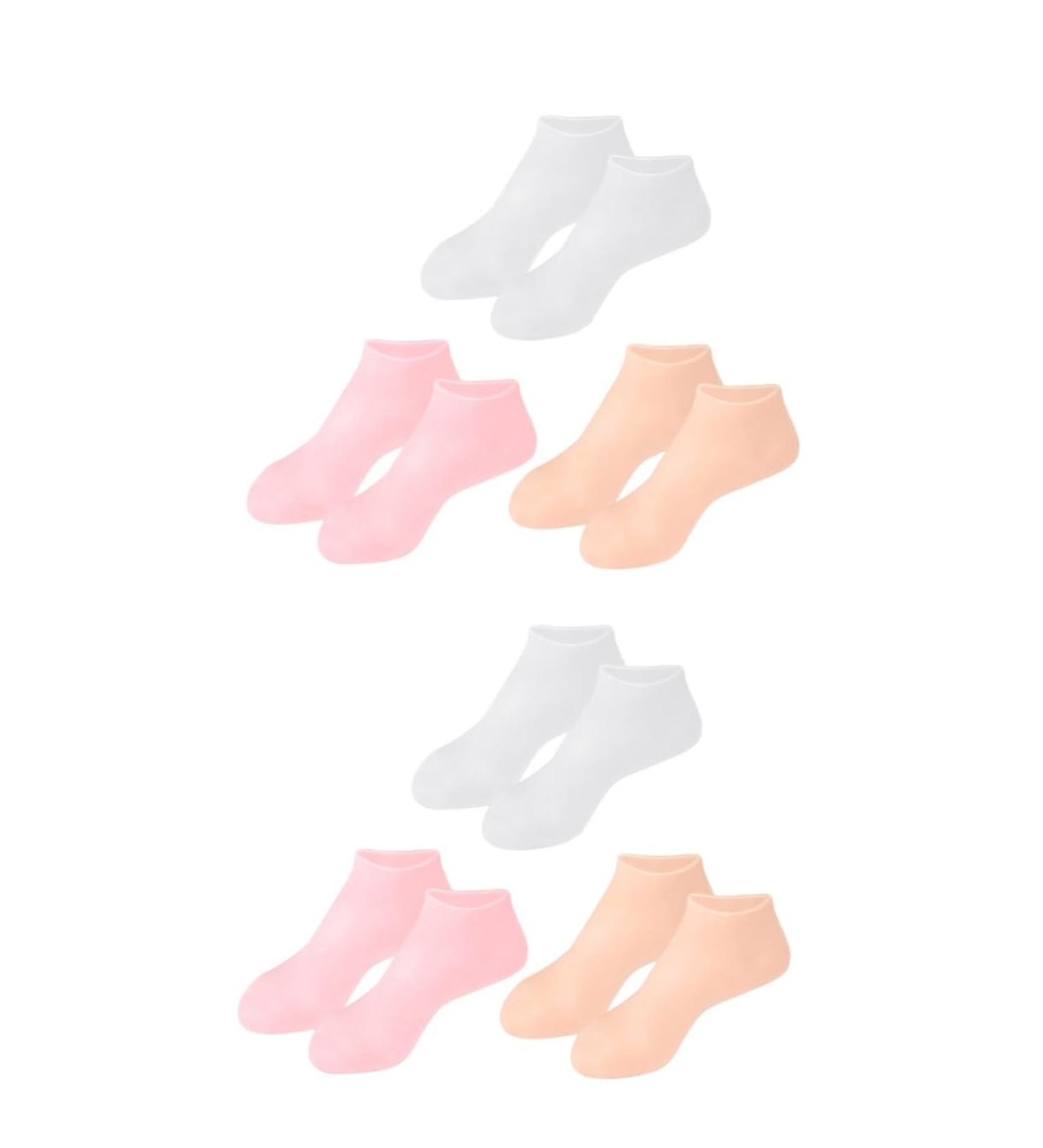 minkissy 6 Pairs Gel Socks High Heel Socks Moisturizing Foot Socks Socks Men Socks Lotion Socks Pink Socks Gel Care Socks Gel Boat Socks Women's Sebs Stocking High Elasticity - Buy Online on SooperMarket.com