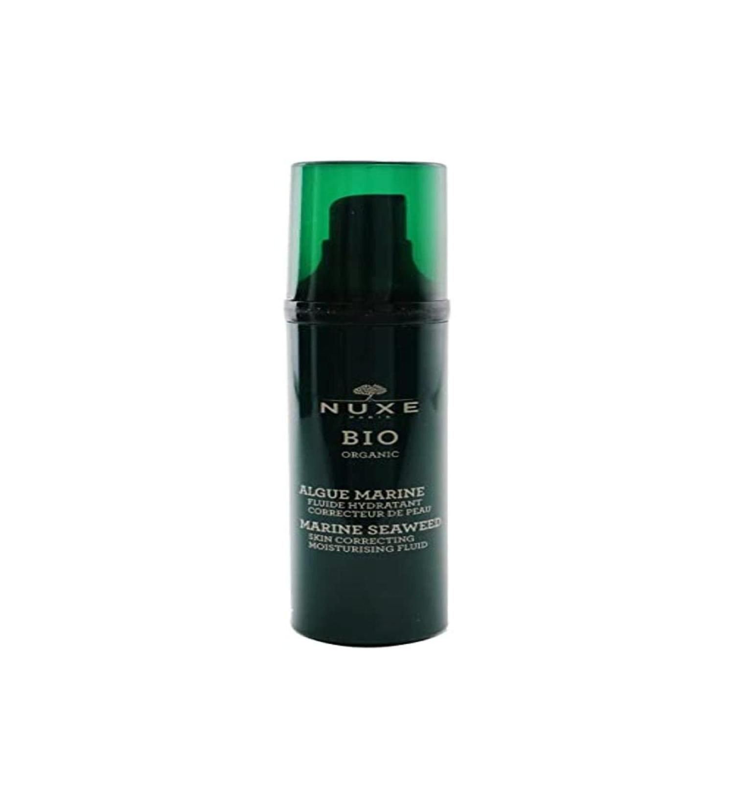 NUXE Bio Organic Marine Seaweed Skin Correcting Moisturising Fluid 50ml Normal To Combination Skin Black 50 ml (Pack of 1)