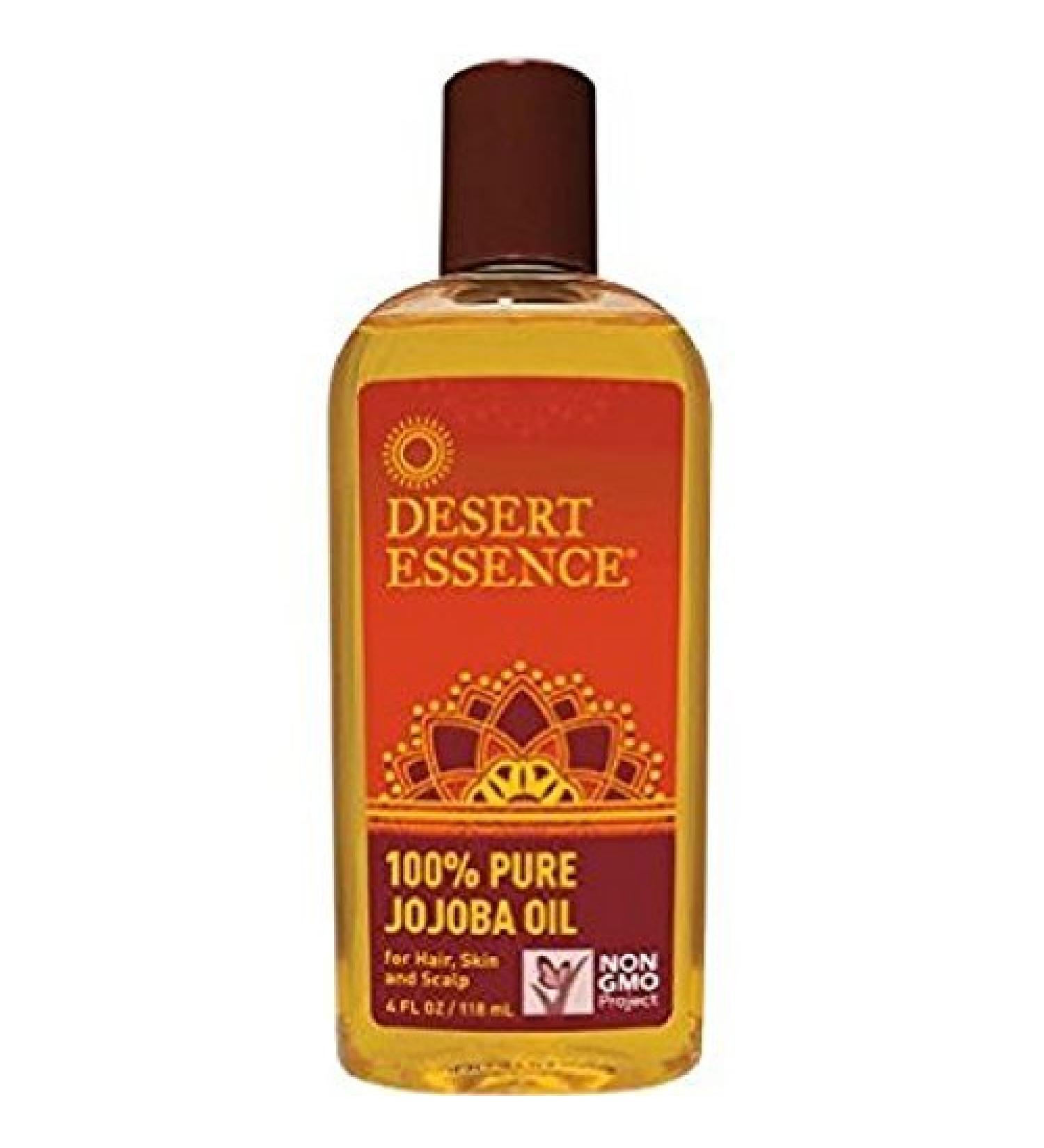 Desert Essence 100% Pure Jojoba Oil For Hair Skin and Scalp 4 fl oz (118 ml)