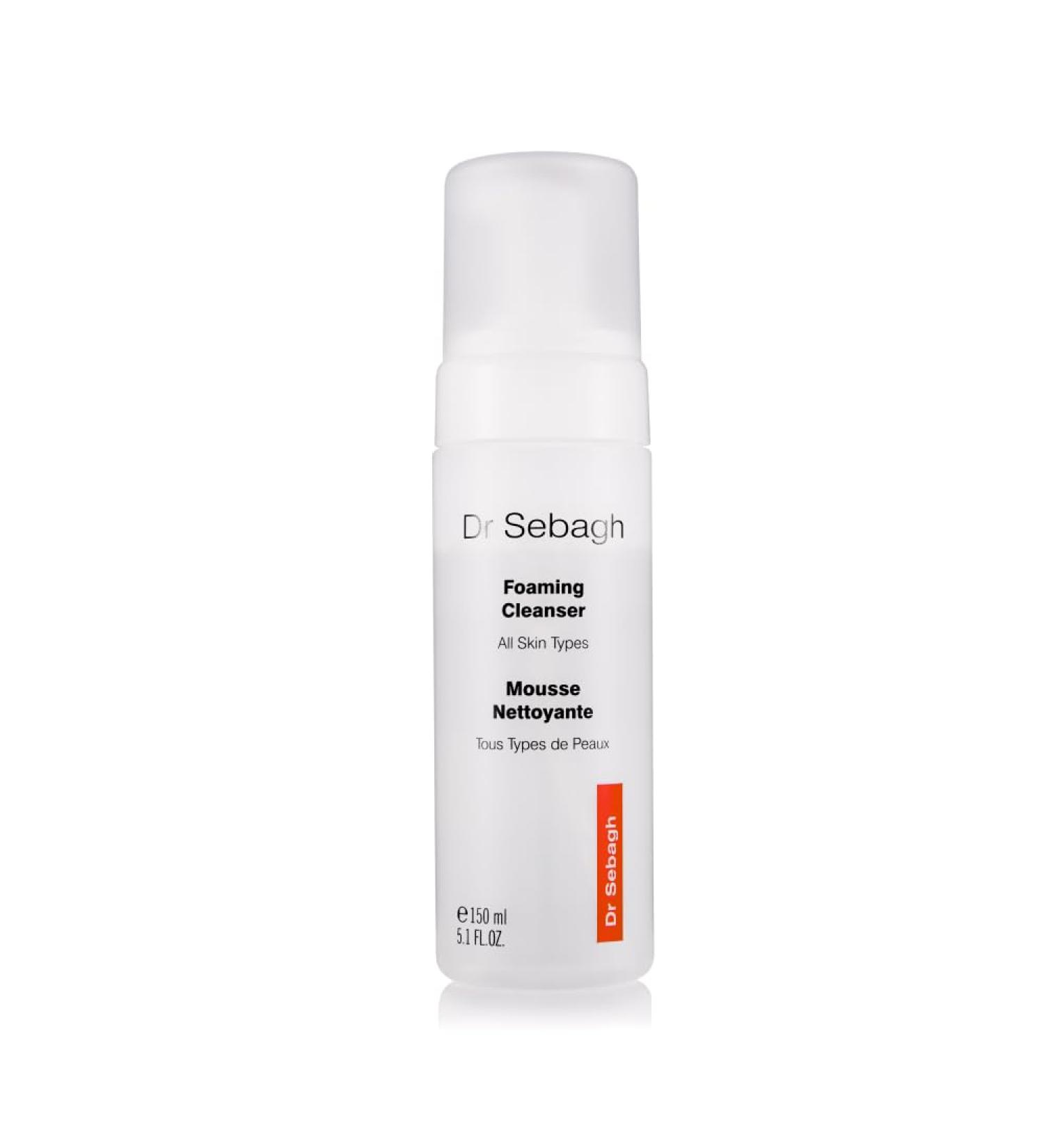 Dr Sebagh Foaming Facial Cleanser - Daily Purifying & Toning Foam for All Skin Types - 5.1 fl. oz. Face Wash for Women & Men - Buy Online on SooperMarket.com