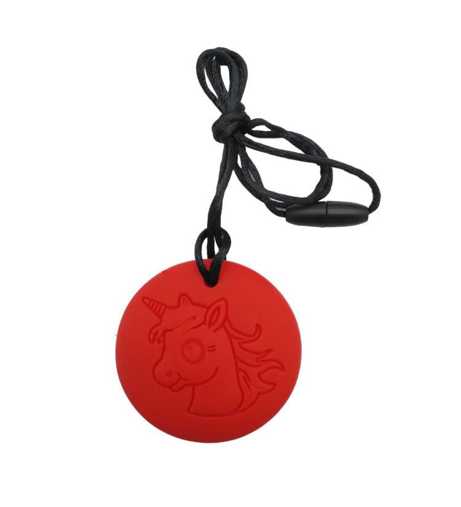 Colon Chain for Children | Sensory Chewing Necklace | Silicone Bite Ring for Autism & ADHD | Ideal Chew Toys for Kids - Buy Online on SooperMarket.com