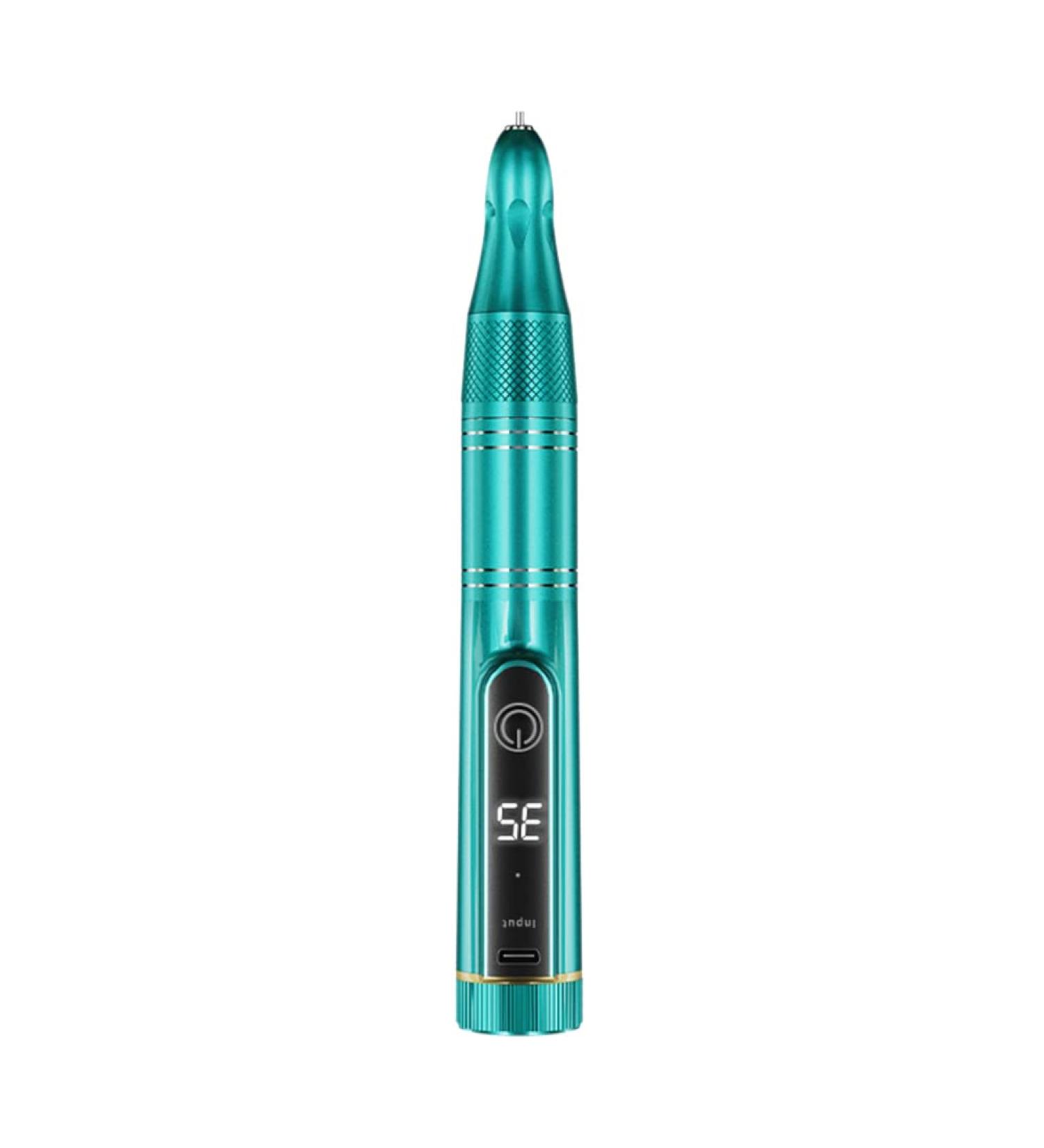 jayzee 35000RPM Electric Nail Drill Rechargeable Model Nail Polisher USB Nail Polisher Manicure Pedicure Tool Green - Buy Online on SooperMarket.com