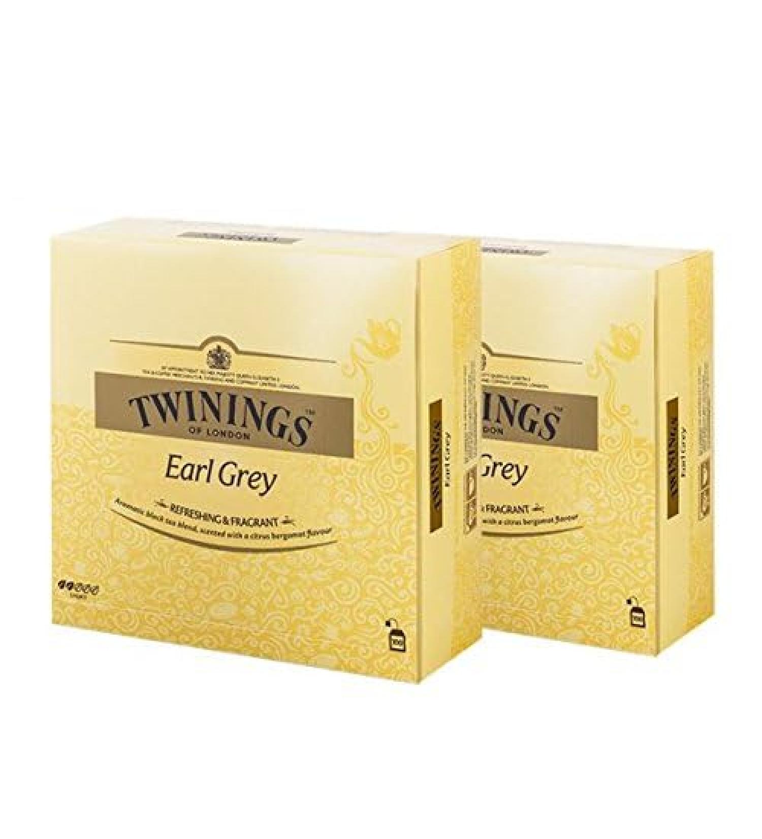 Buy Twinings Earl Grey Tea Bags - 100 Pack (50 Bags x 2) | Best Quality & International Shipping - Buy Online on SooperMarket.com