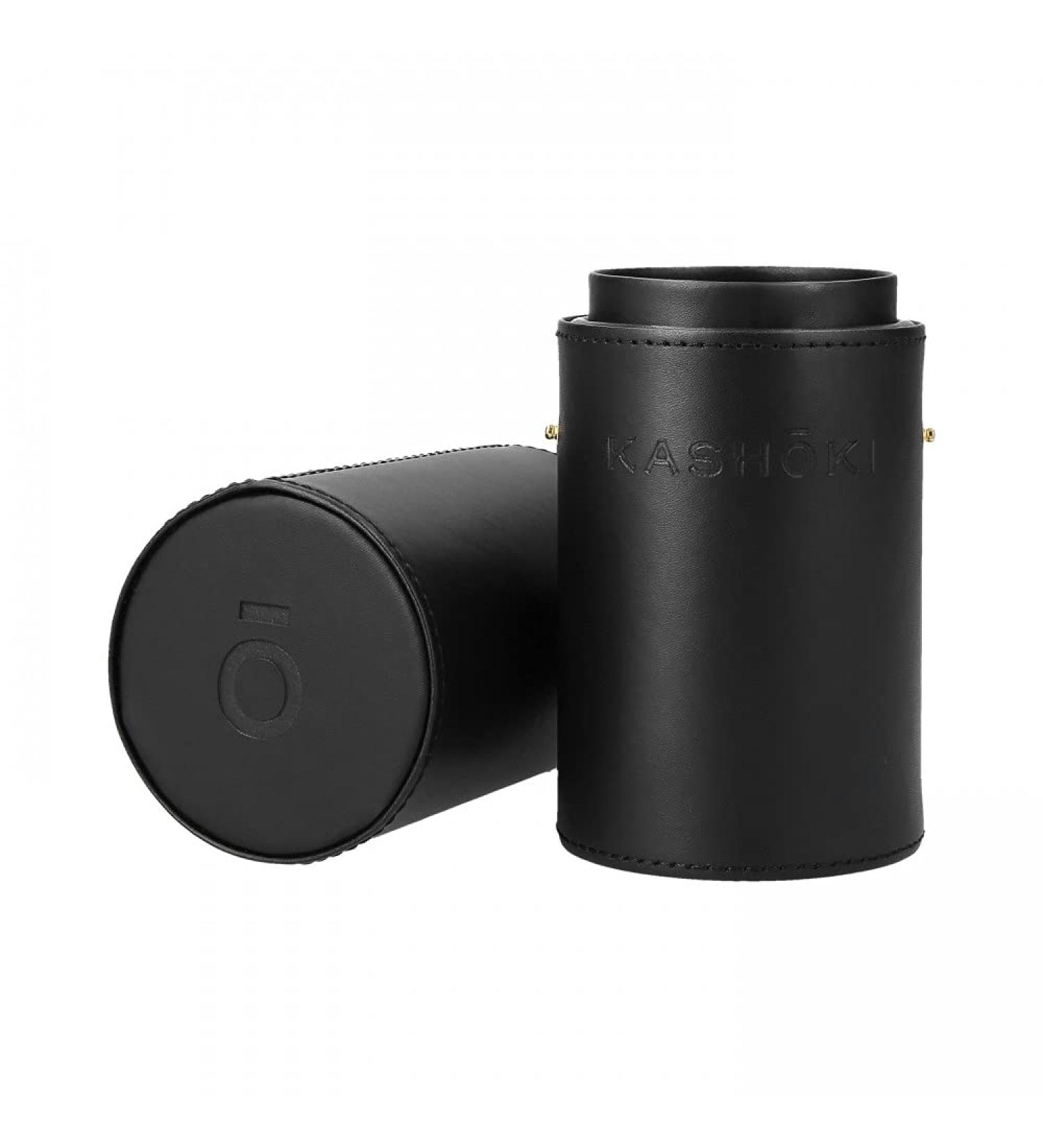 TB Tools for Beauty Kashoki Etui Cylinder Brush Holder - Eco-Friendly Leather Makeup Brush Organizer for Home & Travel | Holds 10-18 Brushes - Buy Online on SooperMarket.com