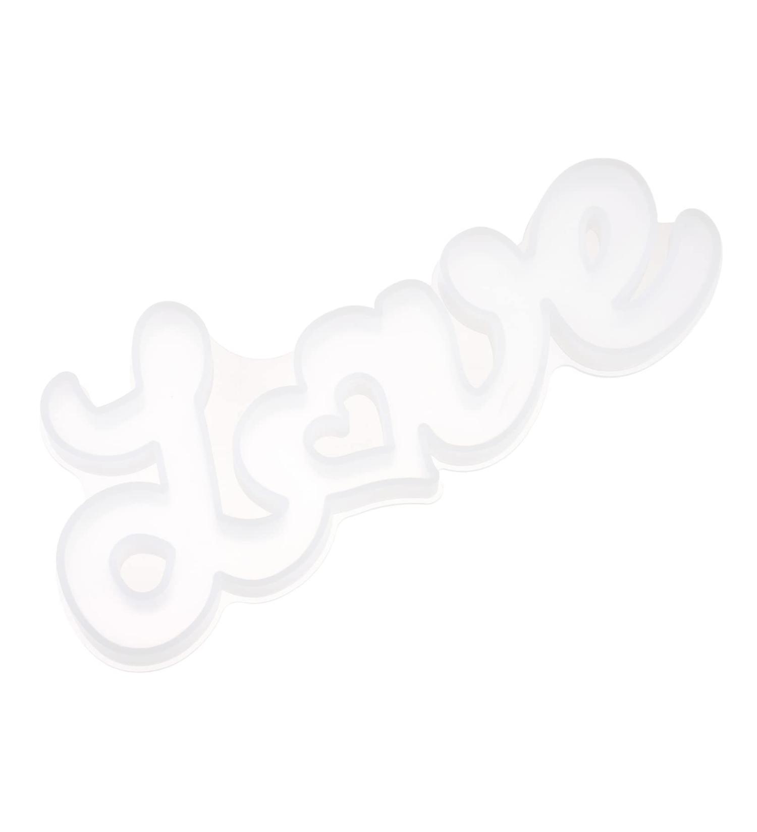 STOBOK Letter Stencil Alphabet Casting Mold Foot Charm White Crystal Mother Accessories White 19.7X9.2X1.6CM - Buy Online on SooperMarket.com