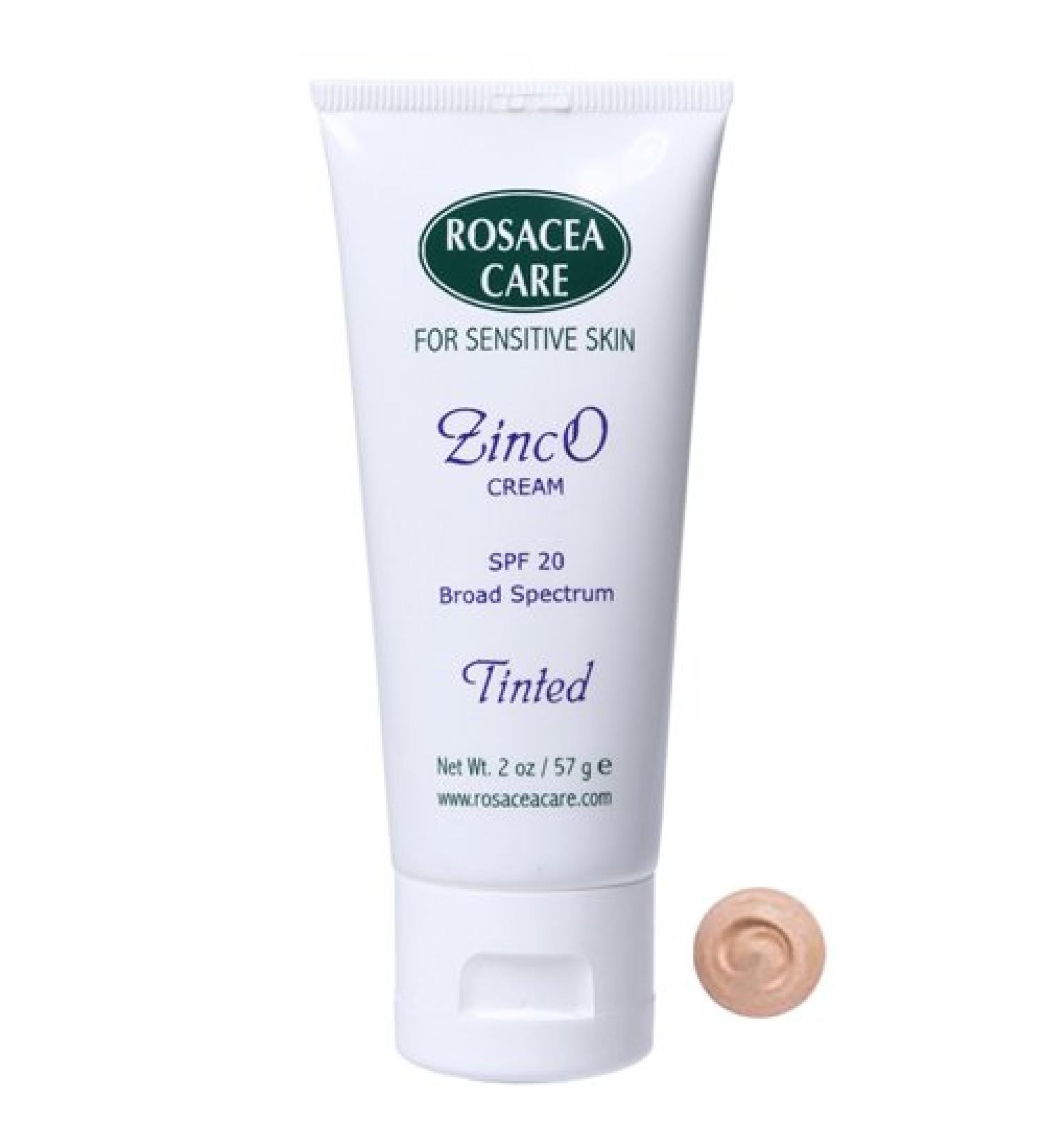 TINTED ZincO - SPF 20 - Sunscreen  Moisturizer for rosacea (2 oz)