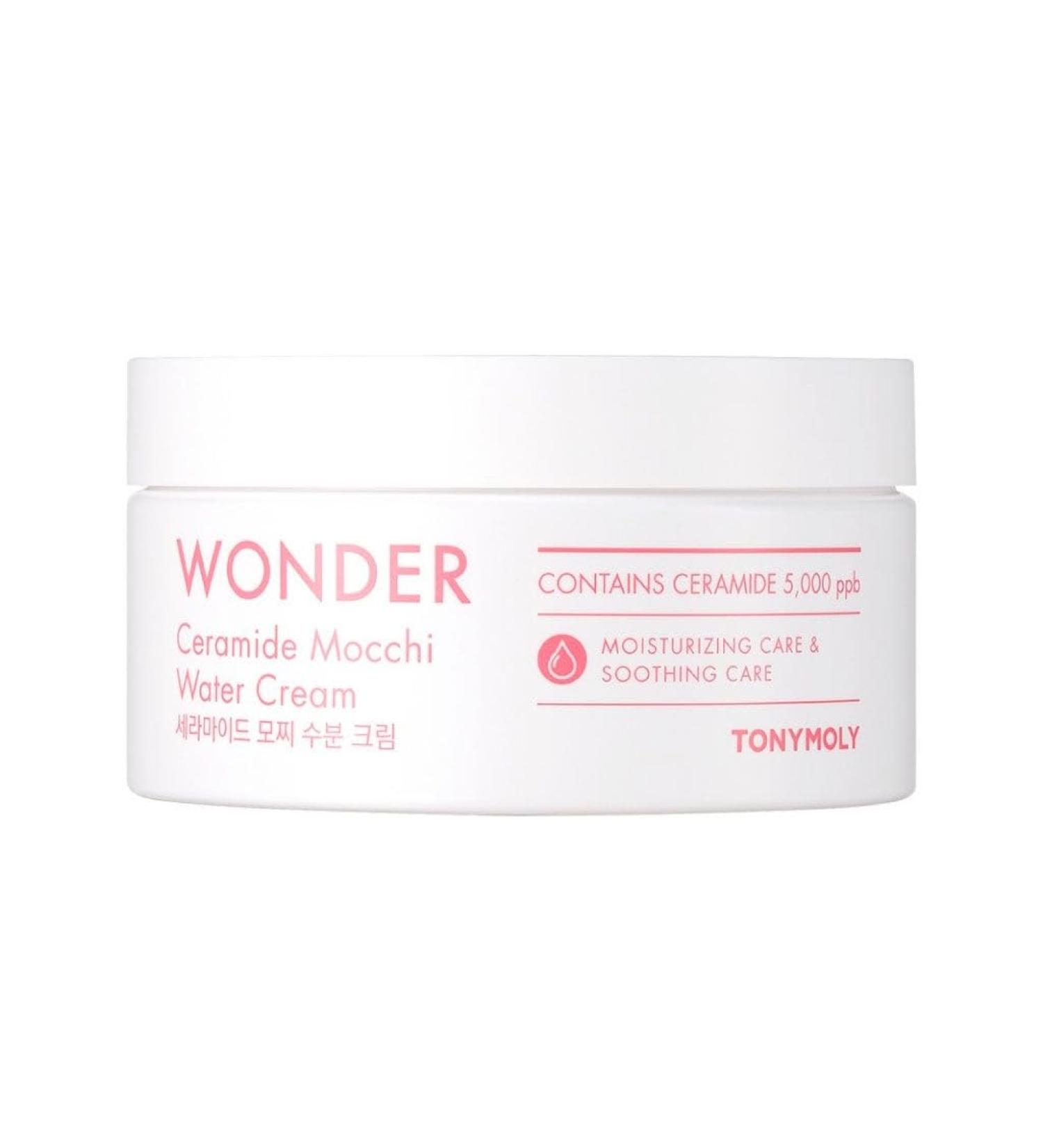 TONYMOLY Wonder Ceramide Mochi Water Cream 10.58 Fl Oz - Hydrating Moisturizer | International Shipping Available - Buy Online on SooperMarket.com