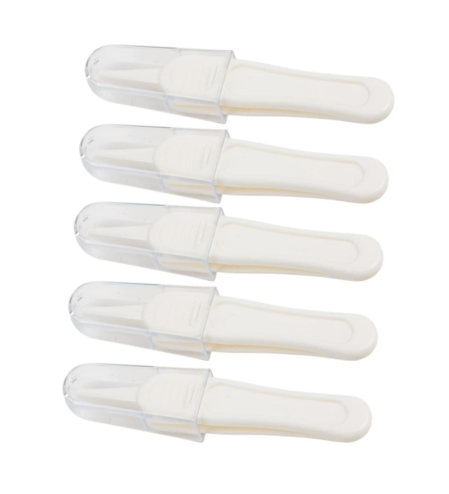 SECFOU 5pcs Baby Navel & Nose Cleaner Clip Tweezers Set - Ear Cleaning Gadgets - Buy Online on SooperMarket.com