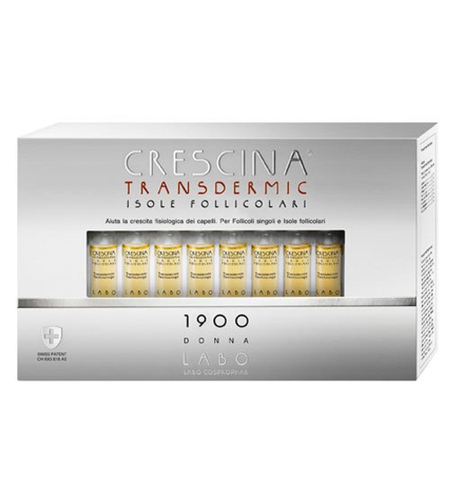 LABO CRESCINA TRANSDERMIC ISOLE FOLLICOLLECTION 1900 Hair Protection for Women 40 Vials