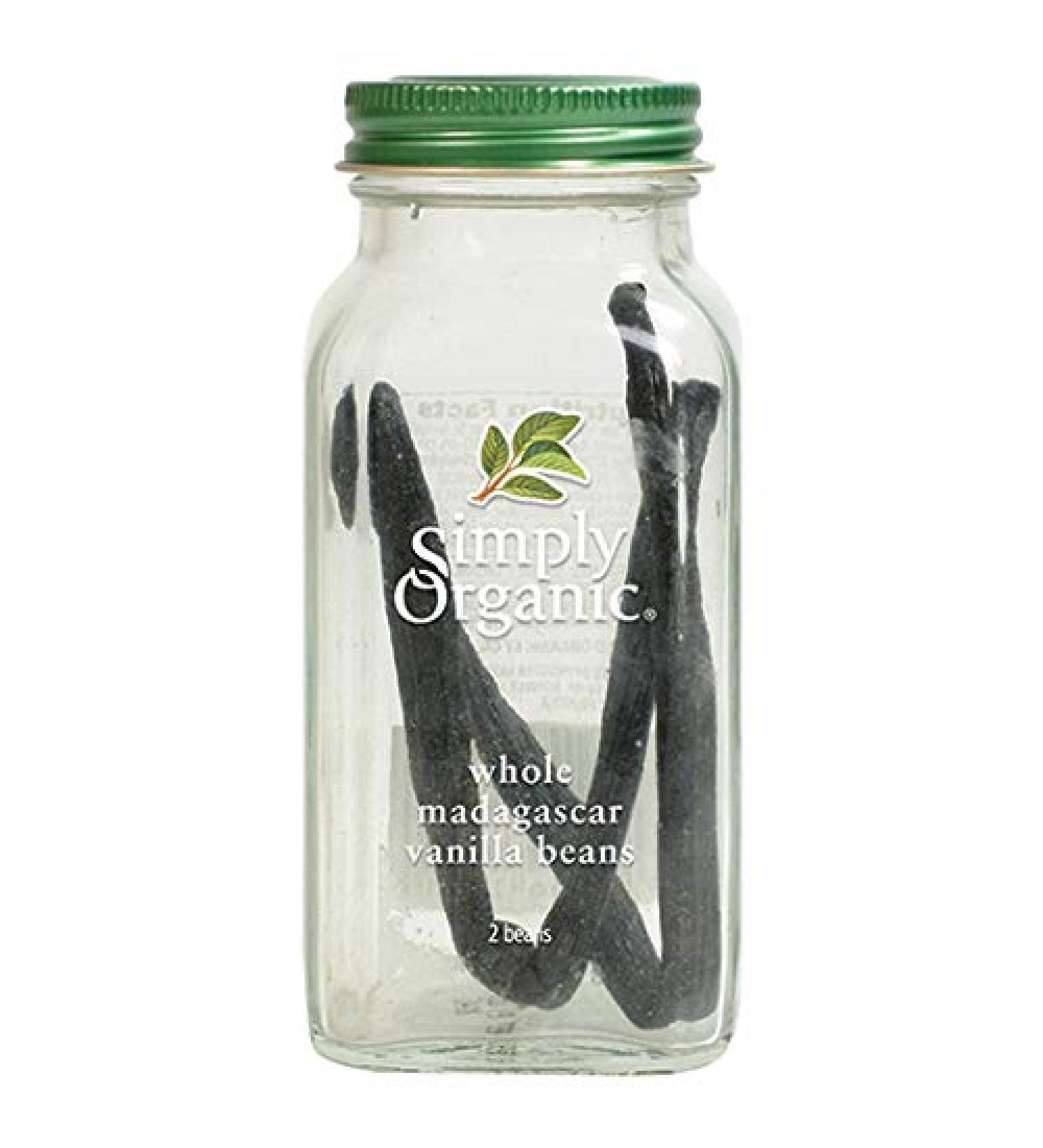 Simply Organic Whole Madagascar Vanilla Beans, Certified Organic | Vanilla planifolia Andr. 1