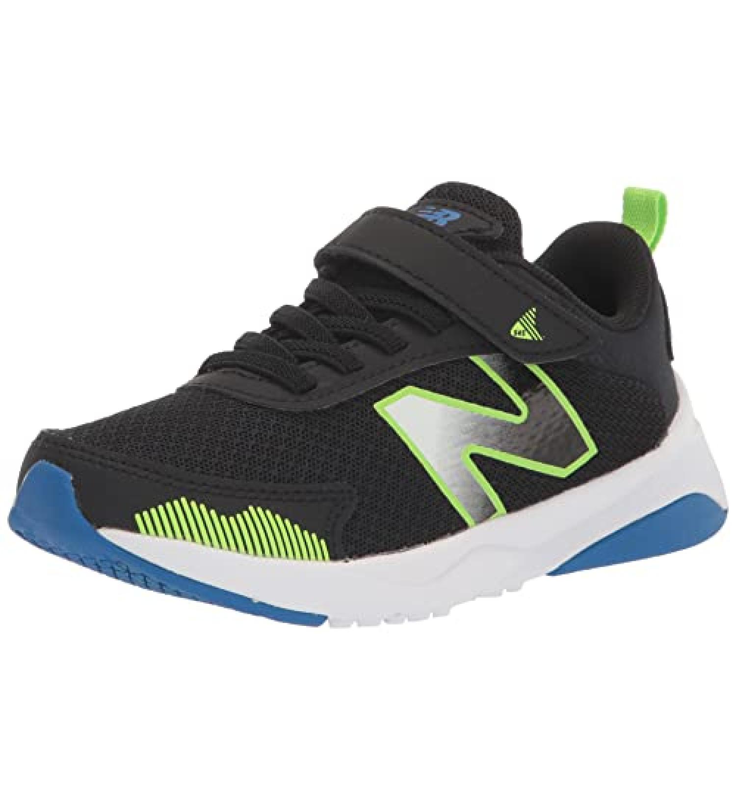 New Balance Dynasoft 545 V1 Hook and Loop Running Shoe - Little Kid (4-8 Years) - Black/Pixel Green/Cobalt - Buy Online on SooperMarket.com