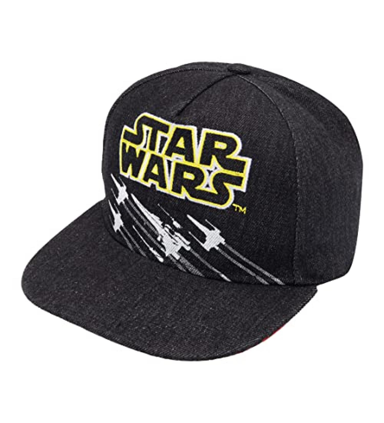 Star Wars Classic Embroidered Logo Youth Baseball Cap - Black/Yellow/Silver - Buy Online on SooperMarket.com