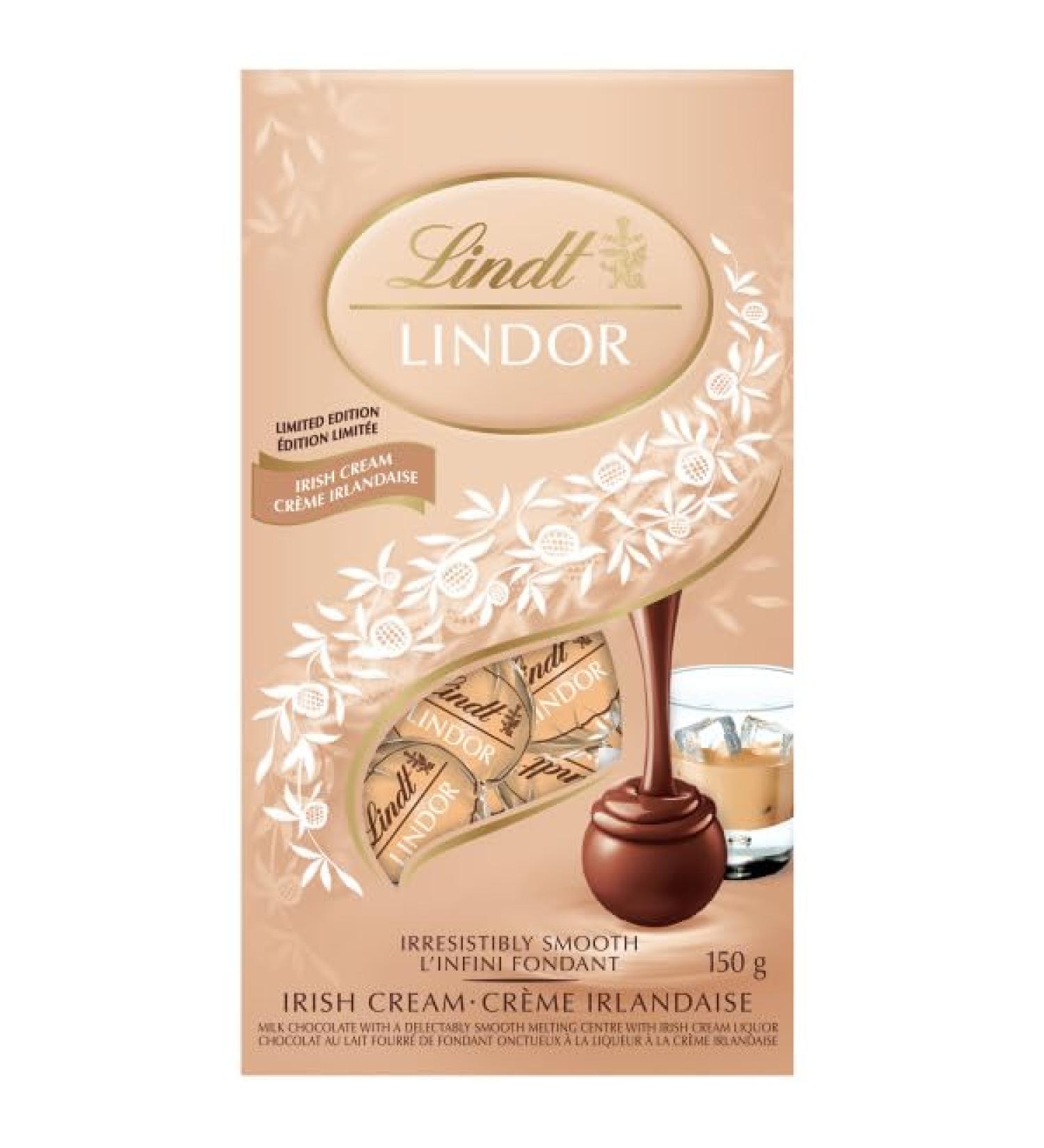Lindt LINDOR Irish Cream Truffles 150 Gram Bag Limited Edition Christmas Chocolate - Buy Online on SooperMarket.com