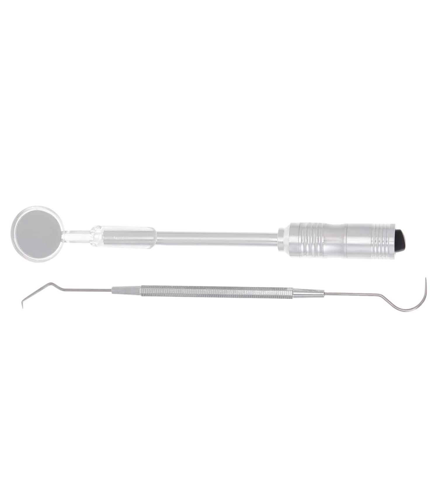 Healifty Dental Picks Set - Teeth Cleaning Kit with LED Light, Stainless Steel Tooth Scraper - Portable Oral Care Tool for Calculus Removal and Stain Prevention - Buy Online on SooperMarket.com