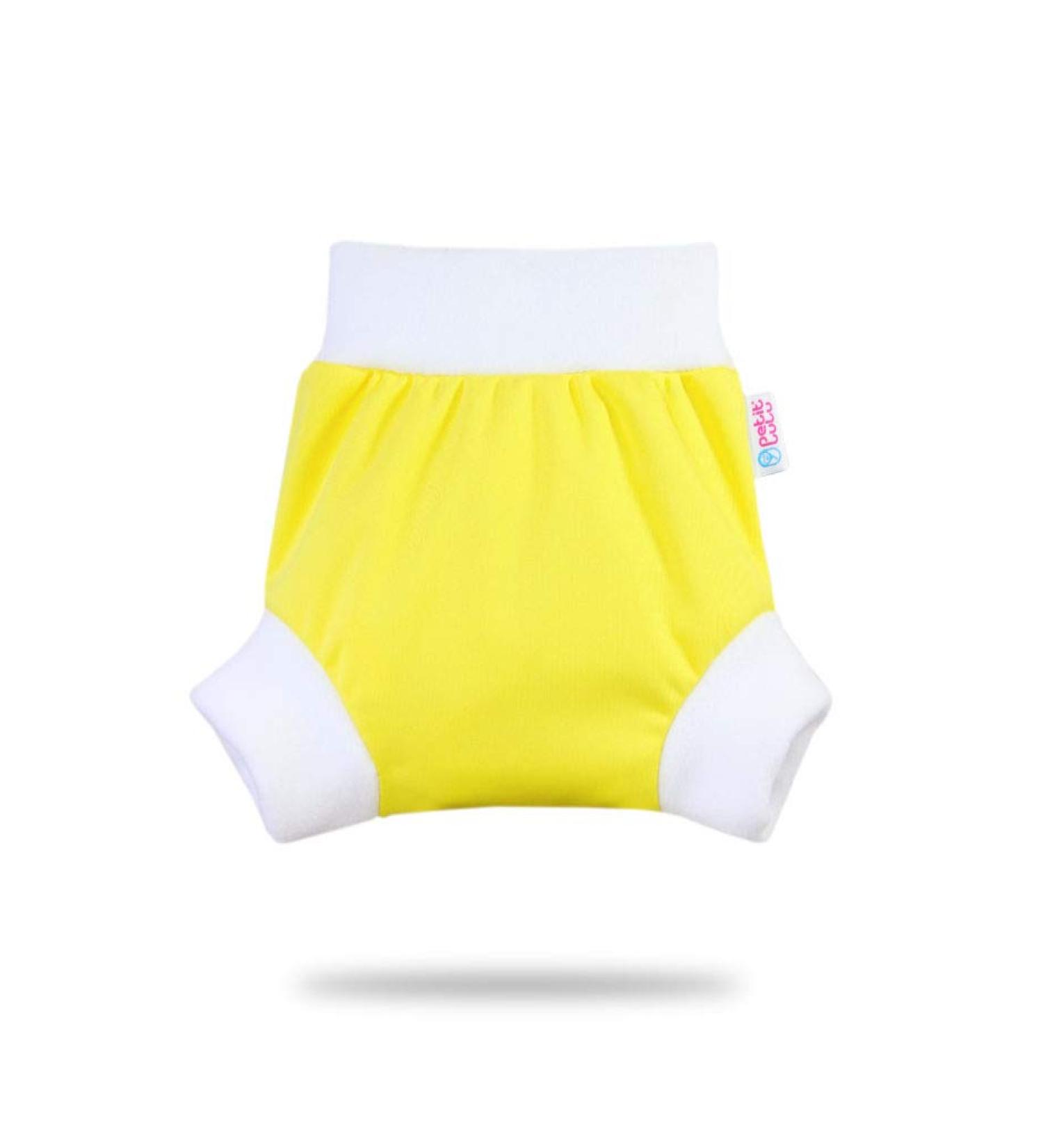 Petit Lulu Pull Up Cloth Nappy Wrap | Size M | Washable Diaper Wrap | Reusable Cloth Nappies | Made in Europe (Yellow) - Buy Online on SooperMarket.com
