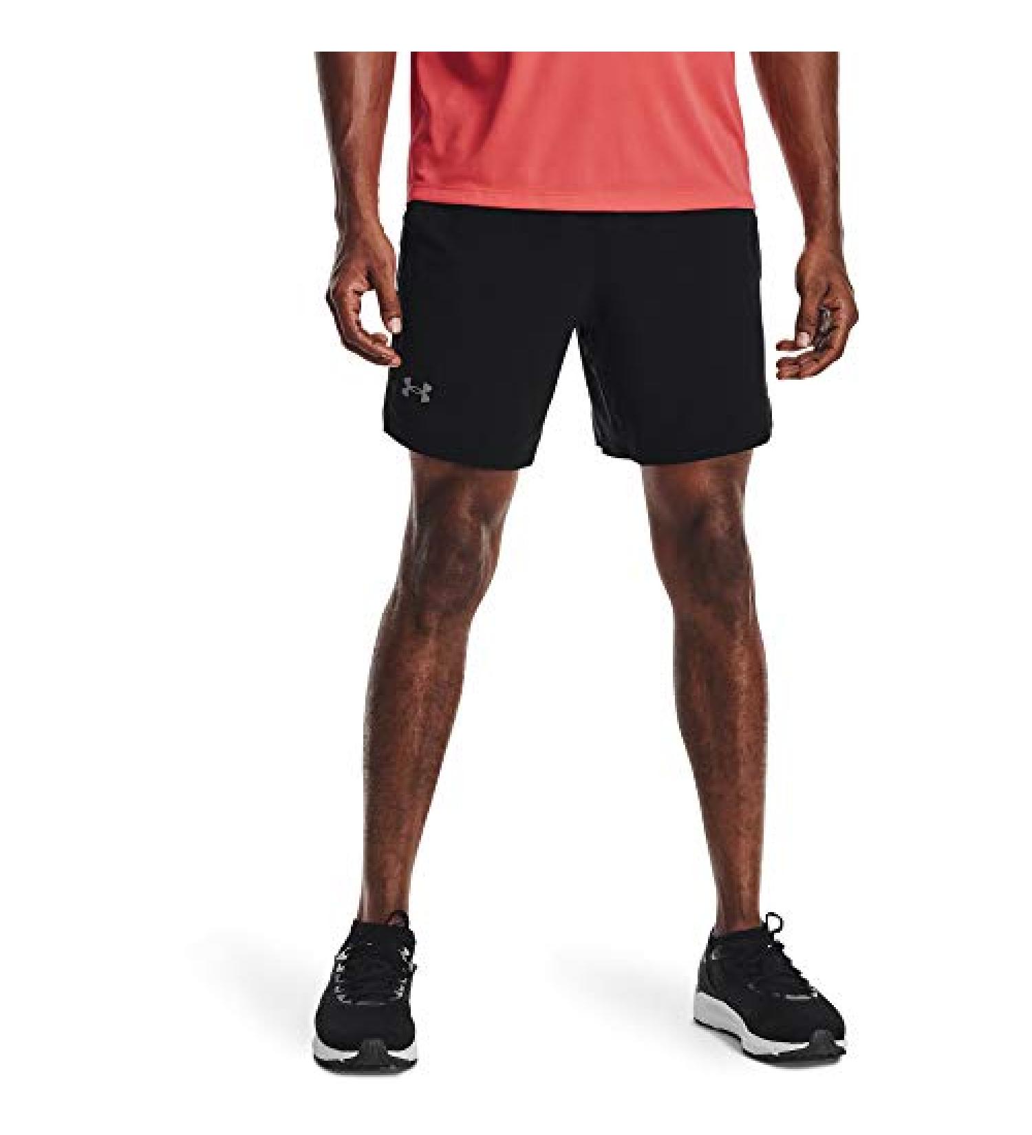 Under Armour Men's Launch Run 7-inch Shorts in Black/Reflective (Medium) - Buy Online on SooperMarket.com